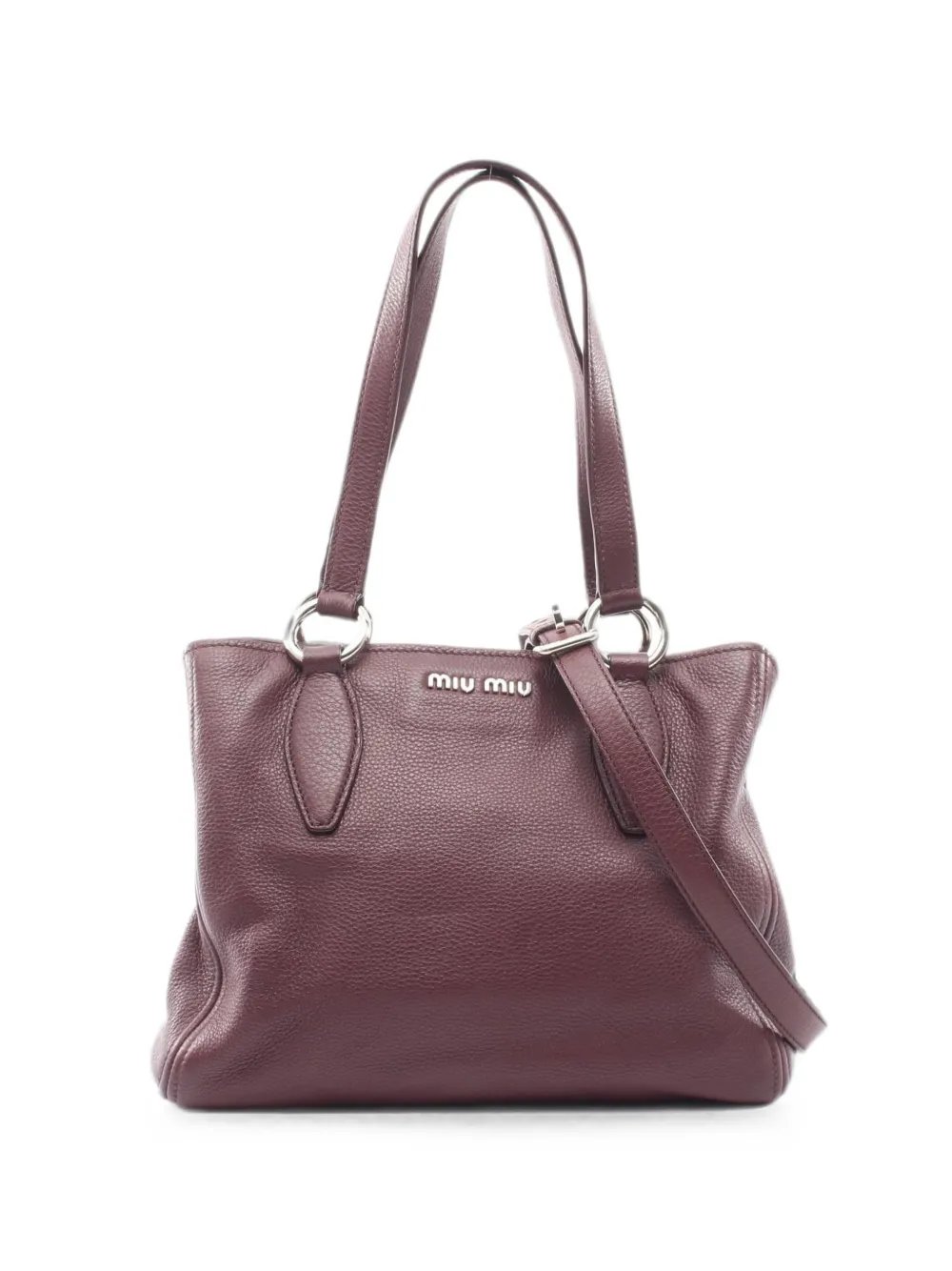 Miu Miu 2010s Vitello Phenix leather tote bag