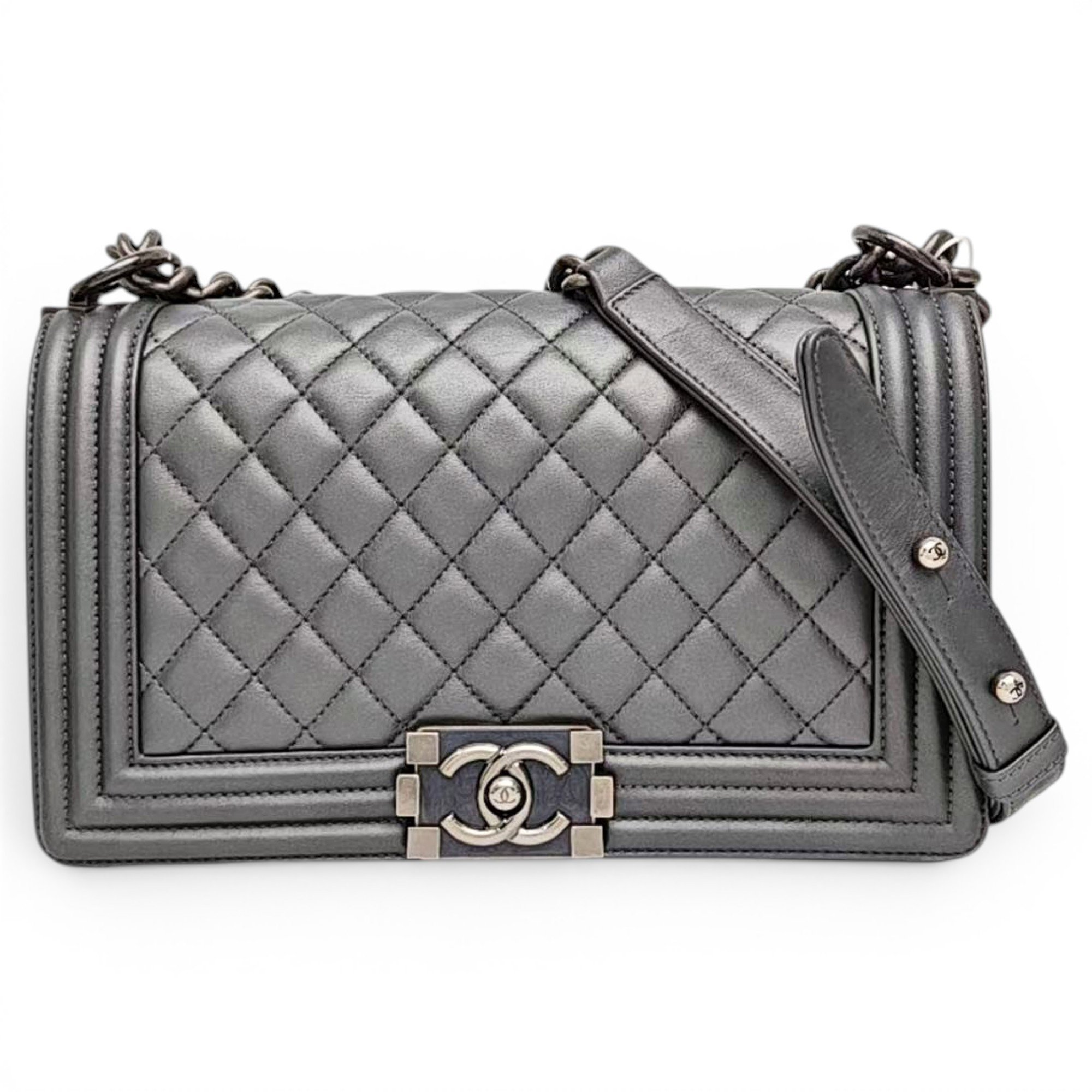 Boy leather crossbody bag