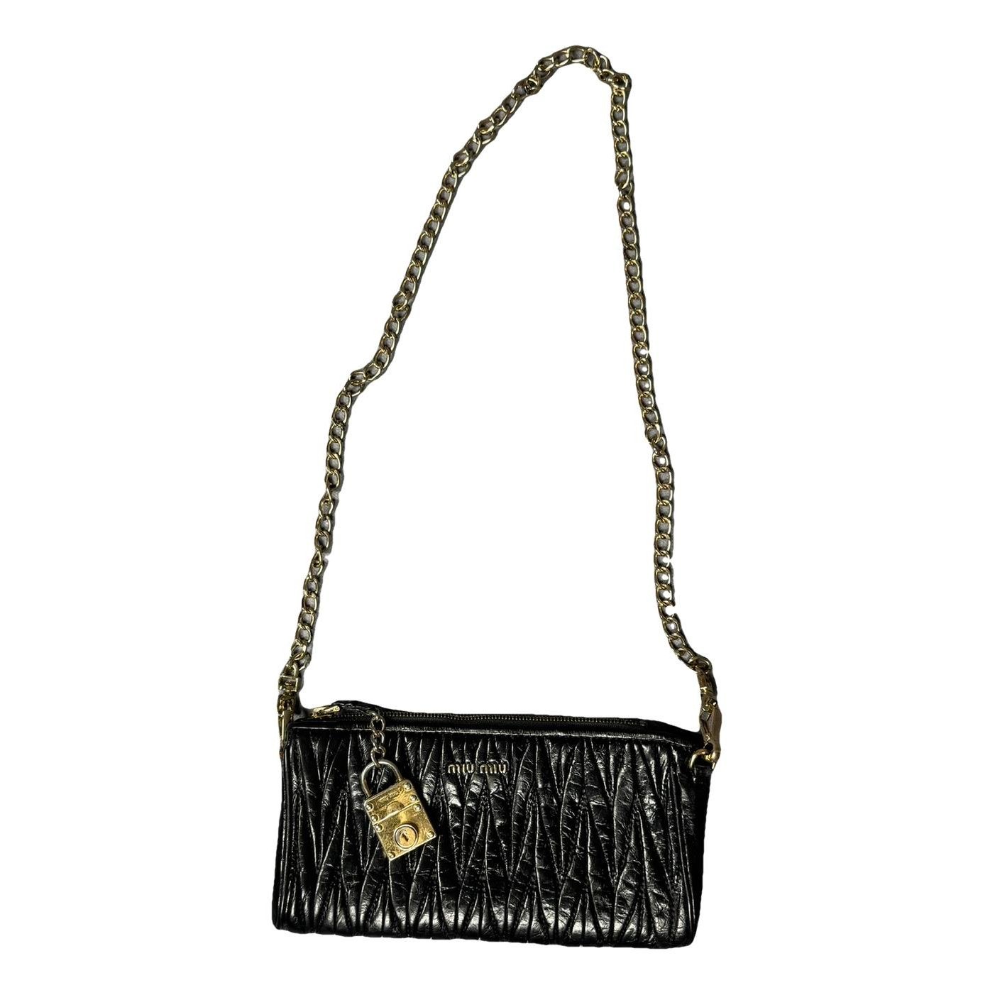 Leather clutch bag