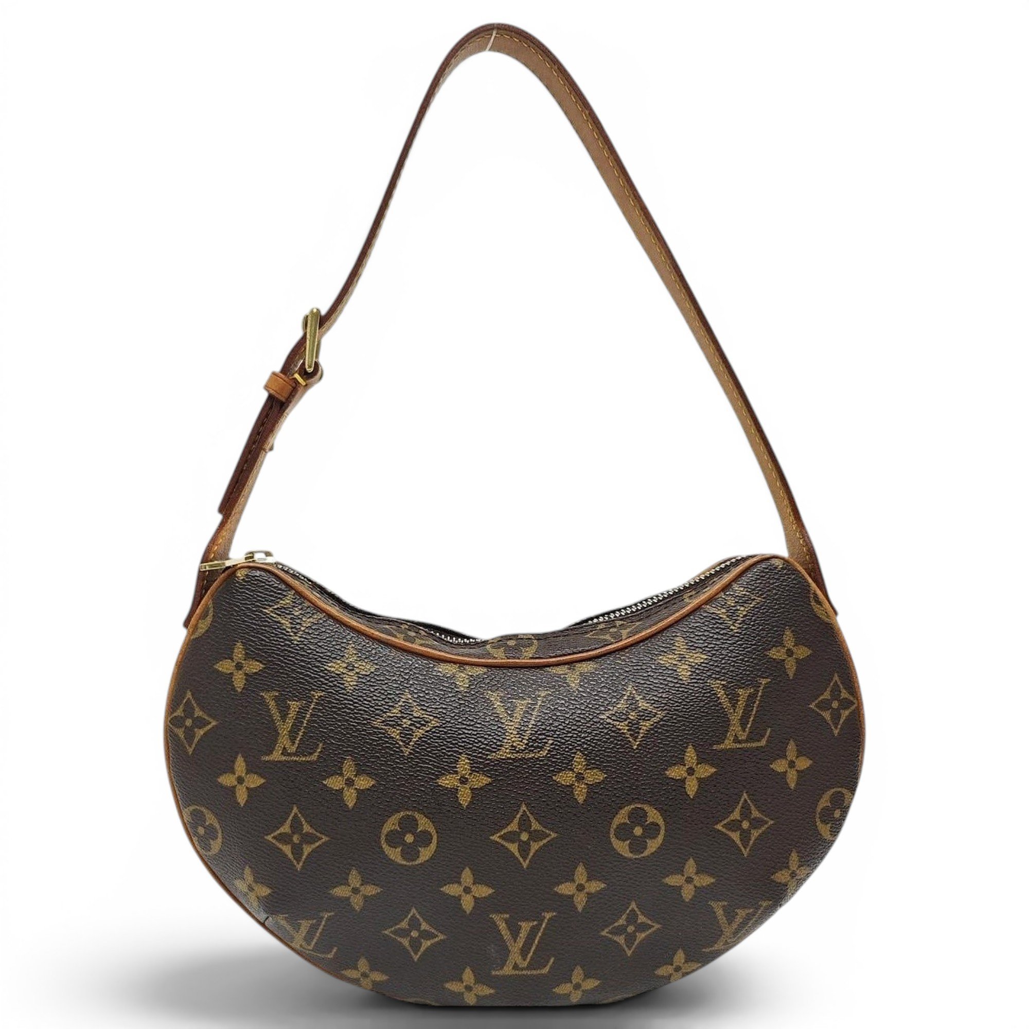 Croissant leather handbag