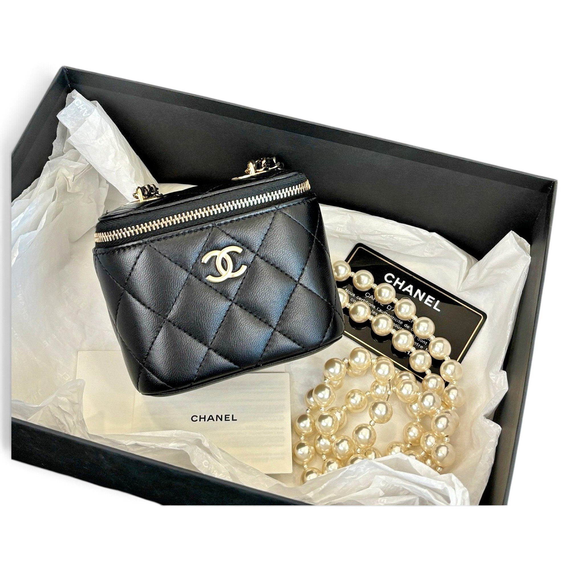 Vanity leather mini bag