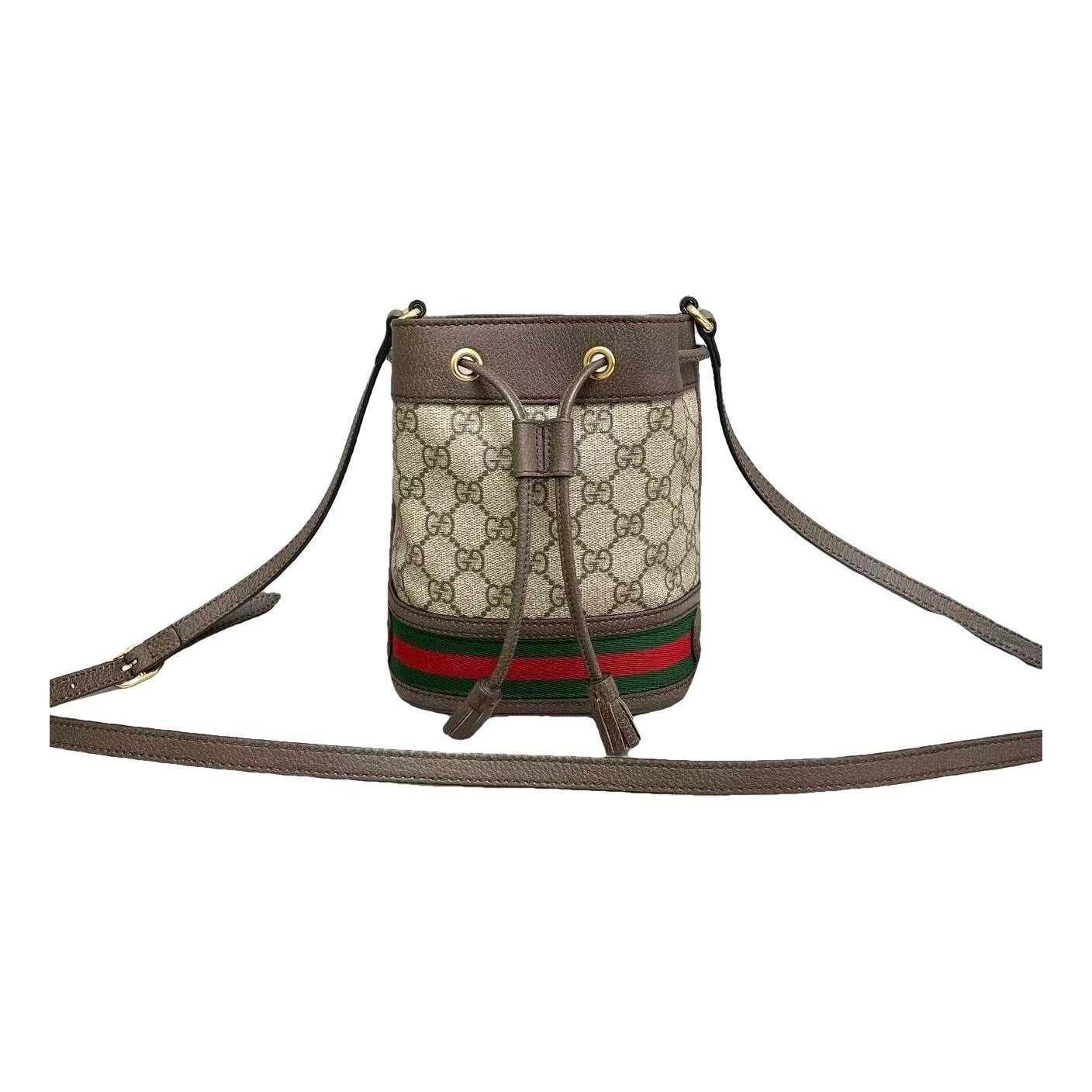 Ophidia Bucket leather handbag