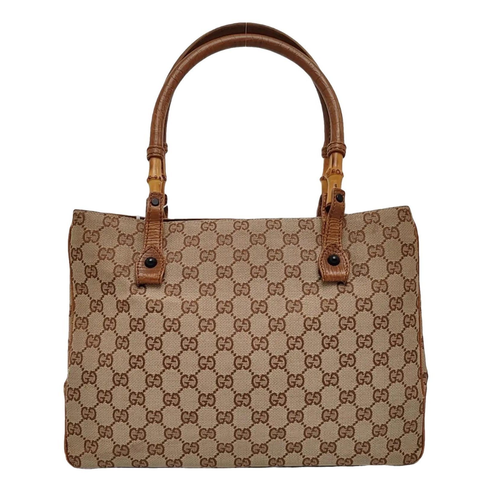 Vintage Bamboo cloth tote