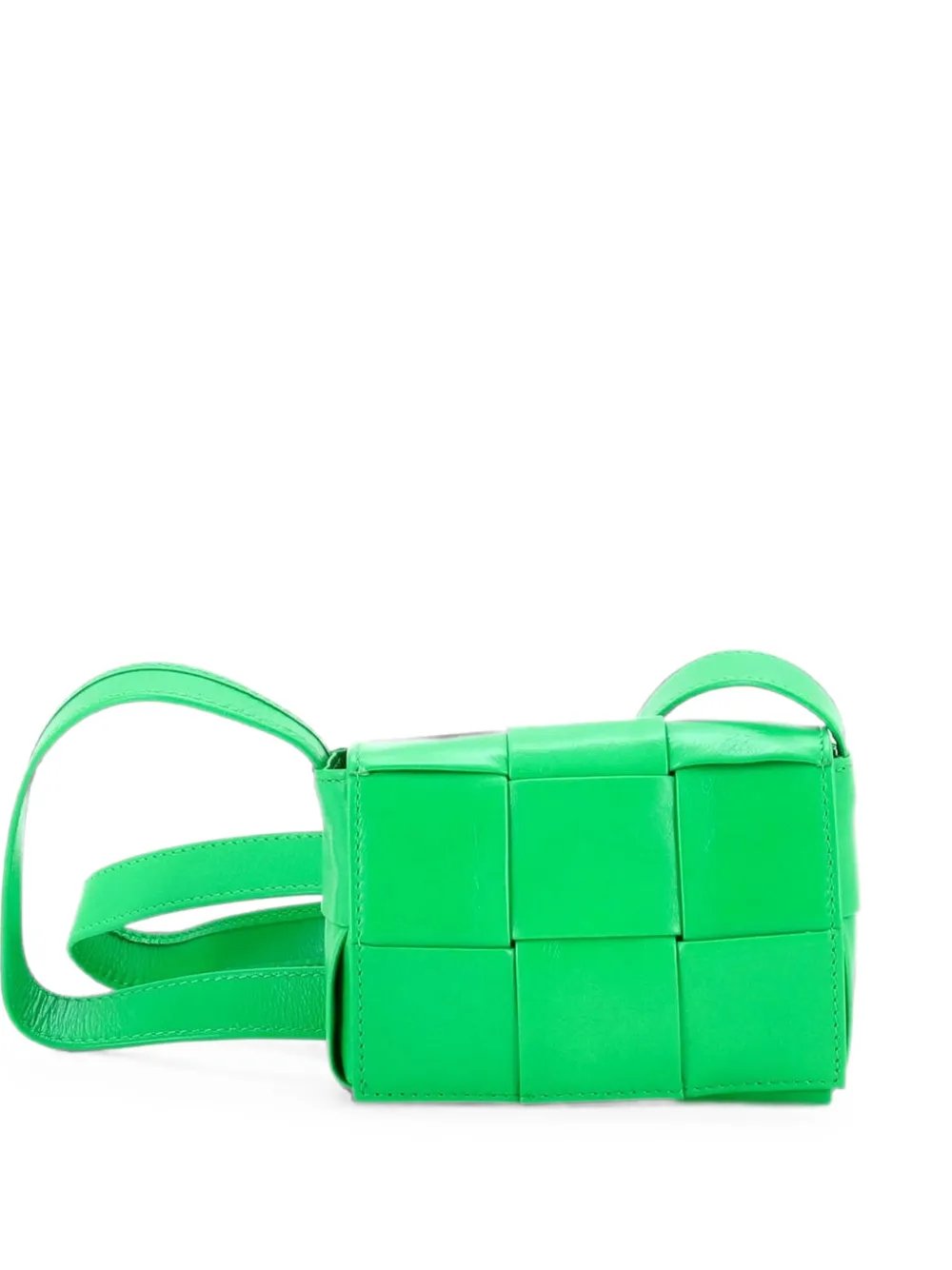 Cassette Maxi Intrecciato Leather Candy crossbody bag