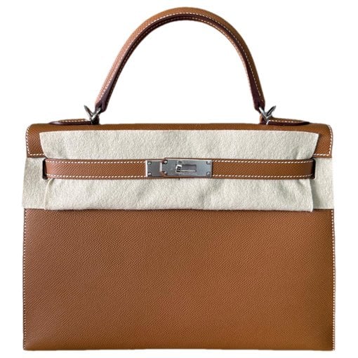 Kelly 32 leather handbag