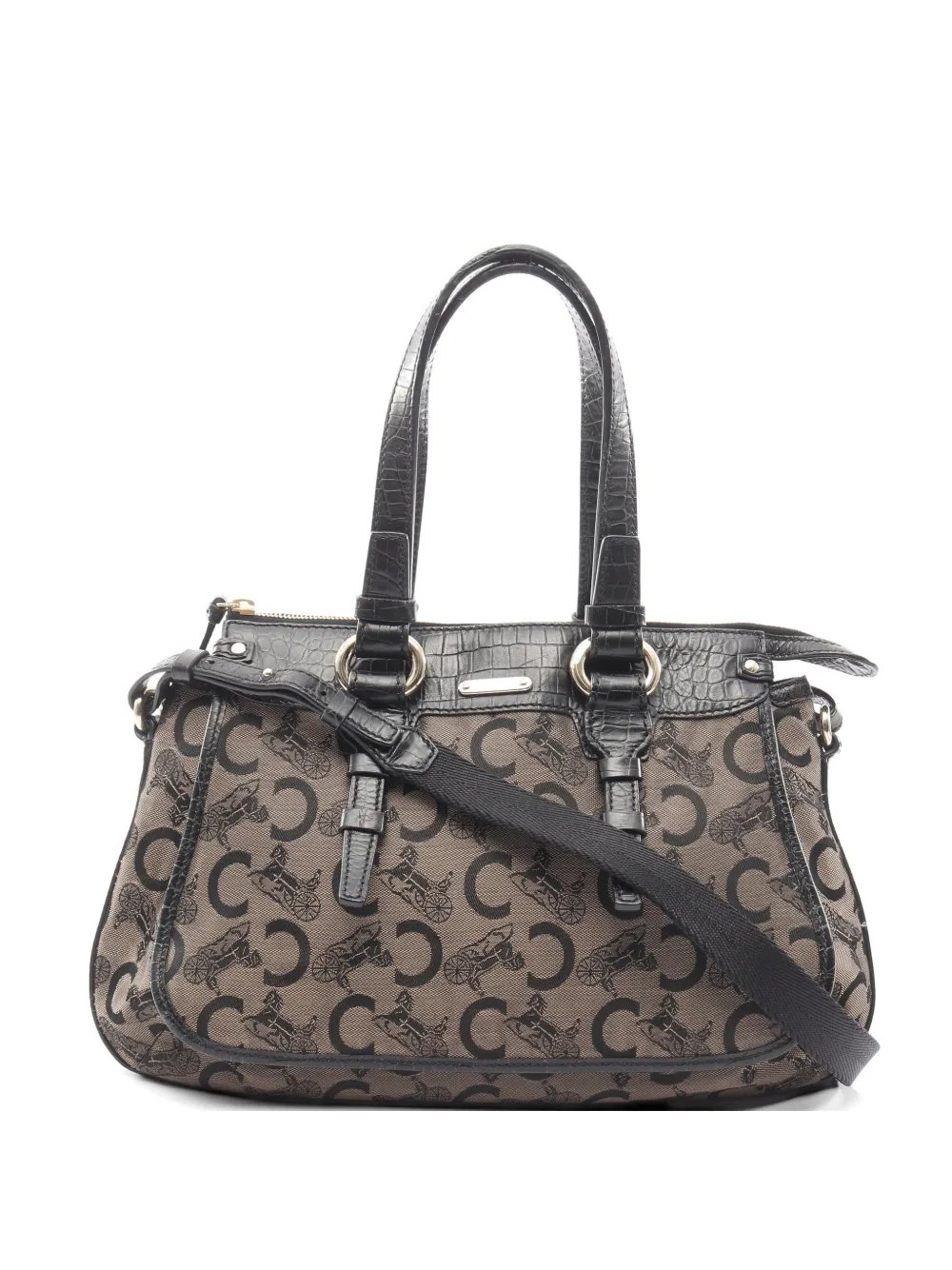 2000s C Macadam canvas tote bag