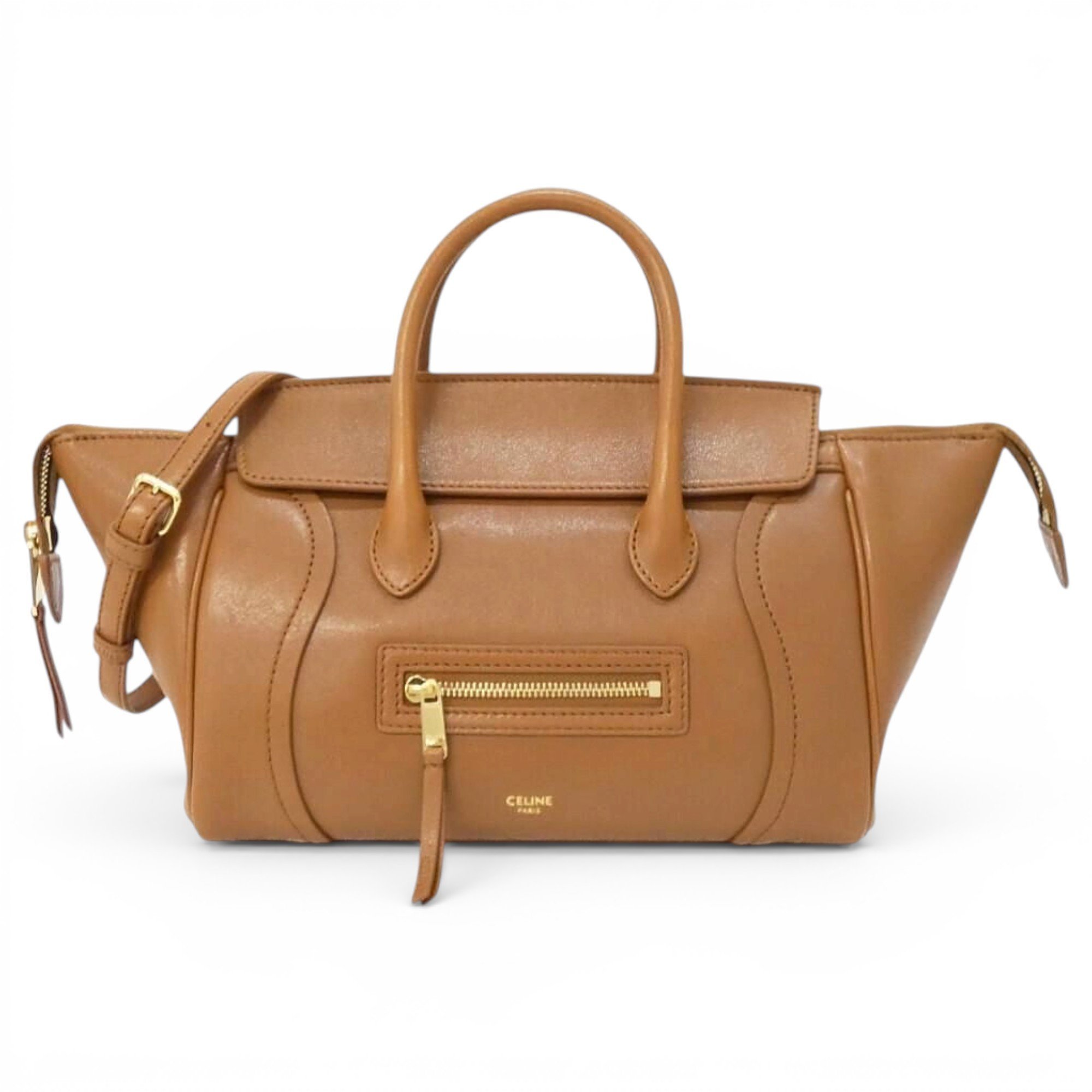 Luggage leather handbag