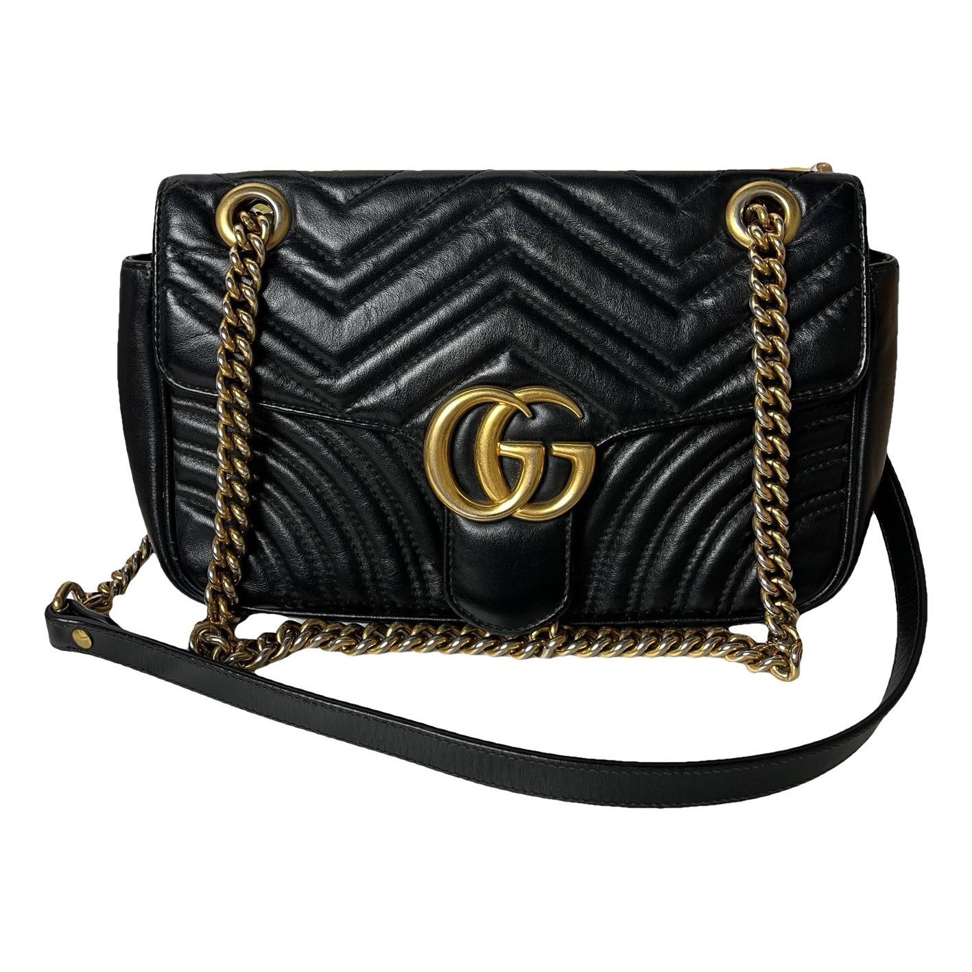 GG Marmont Flap leather crossbody bag