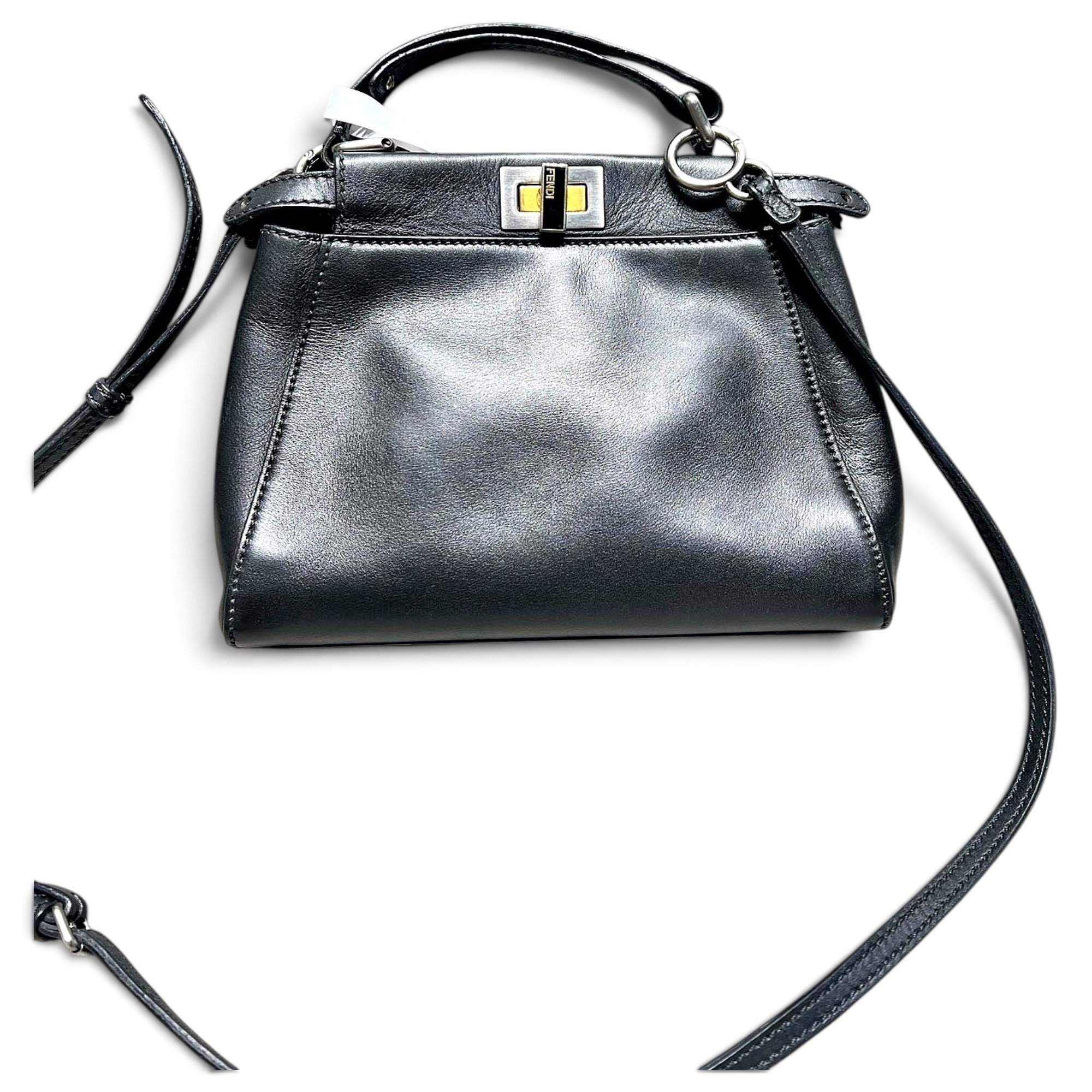 Peekaboo leather handbag