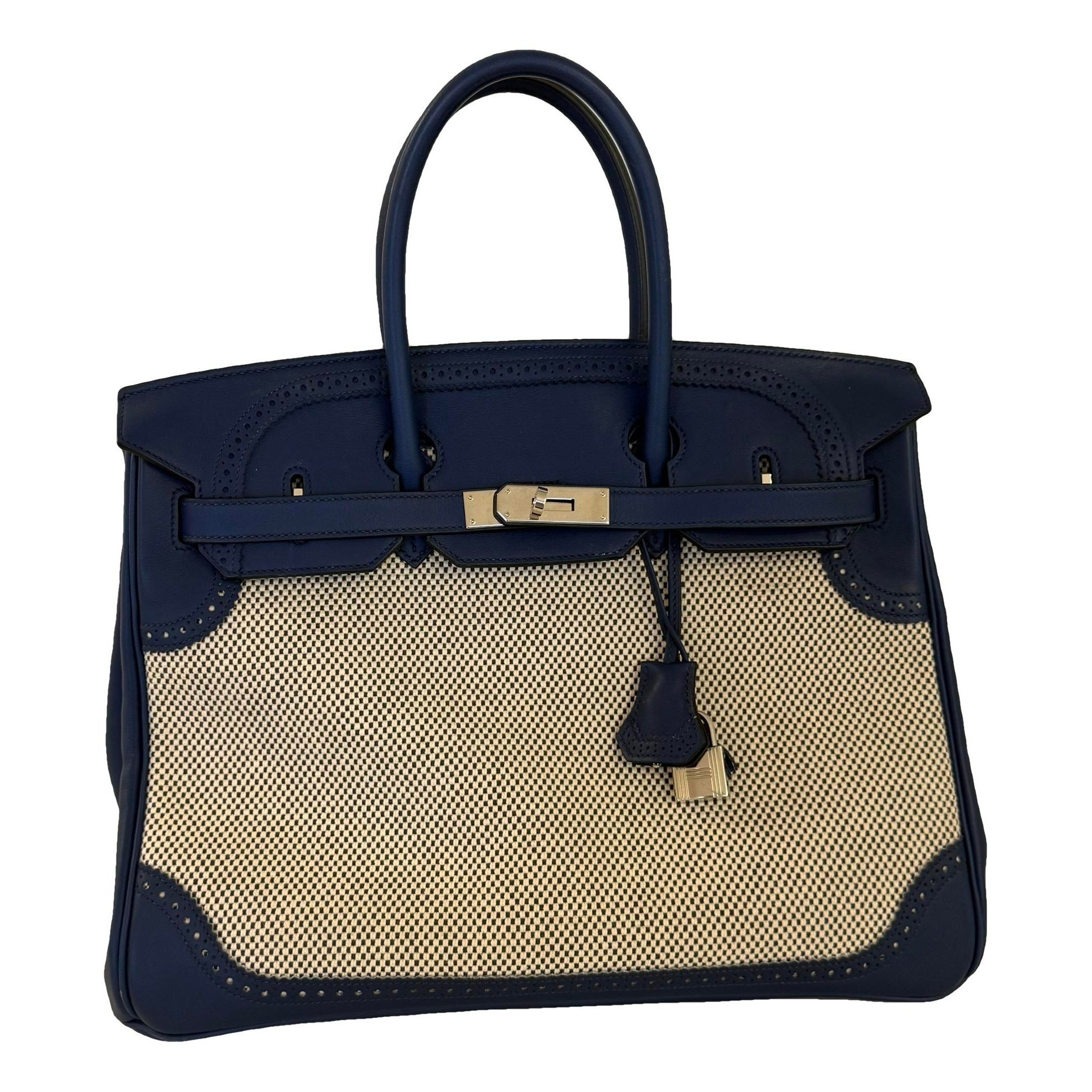 Birkin 35 leather handbag