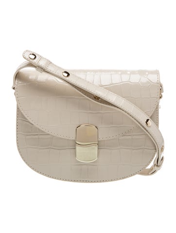 Embossed Leather Shoulder Bag
