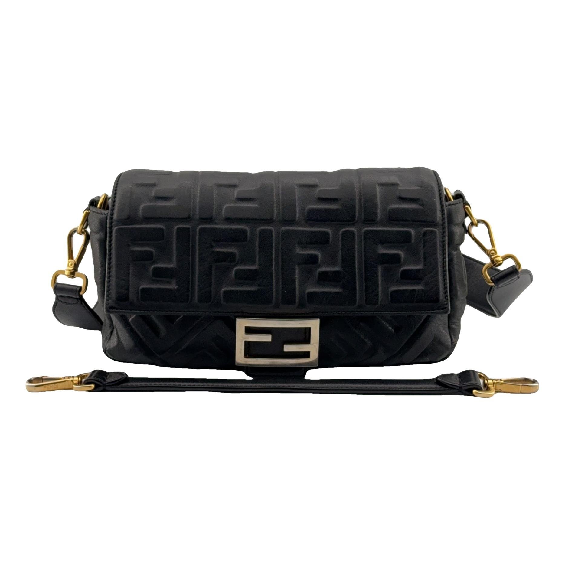 Baguette leather handbag