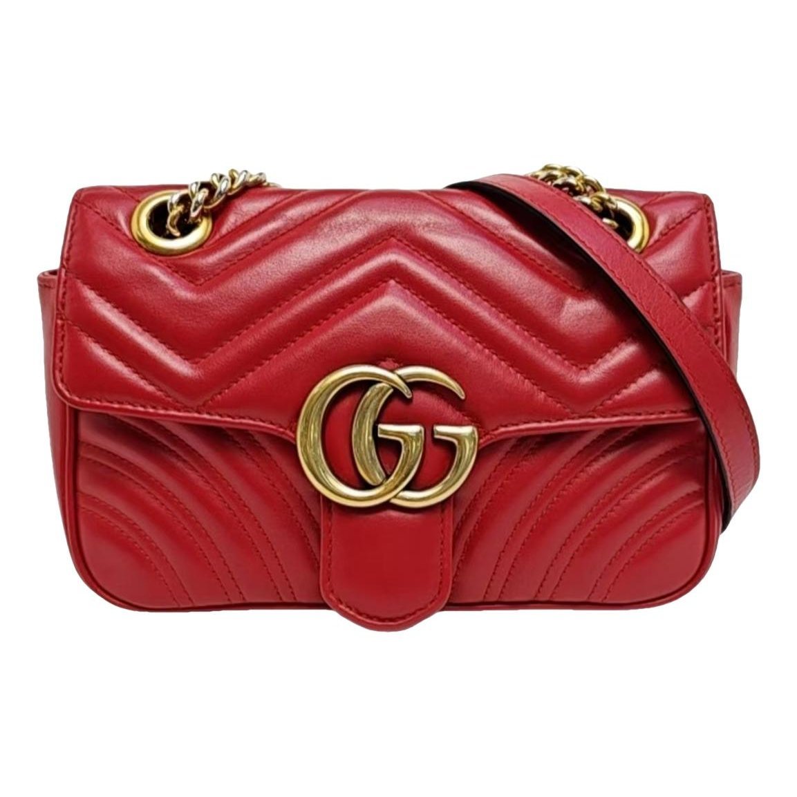 GG Marmont Flap leather handbag