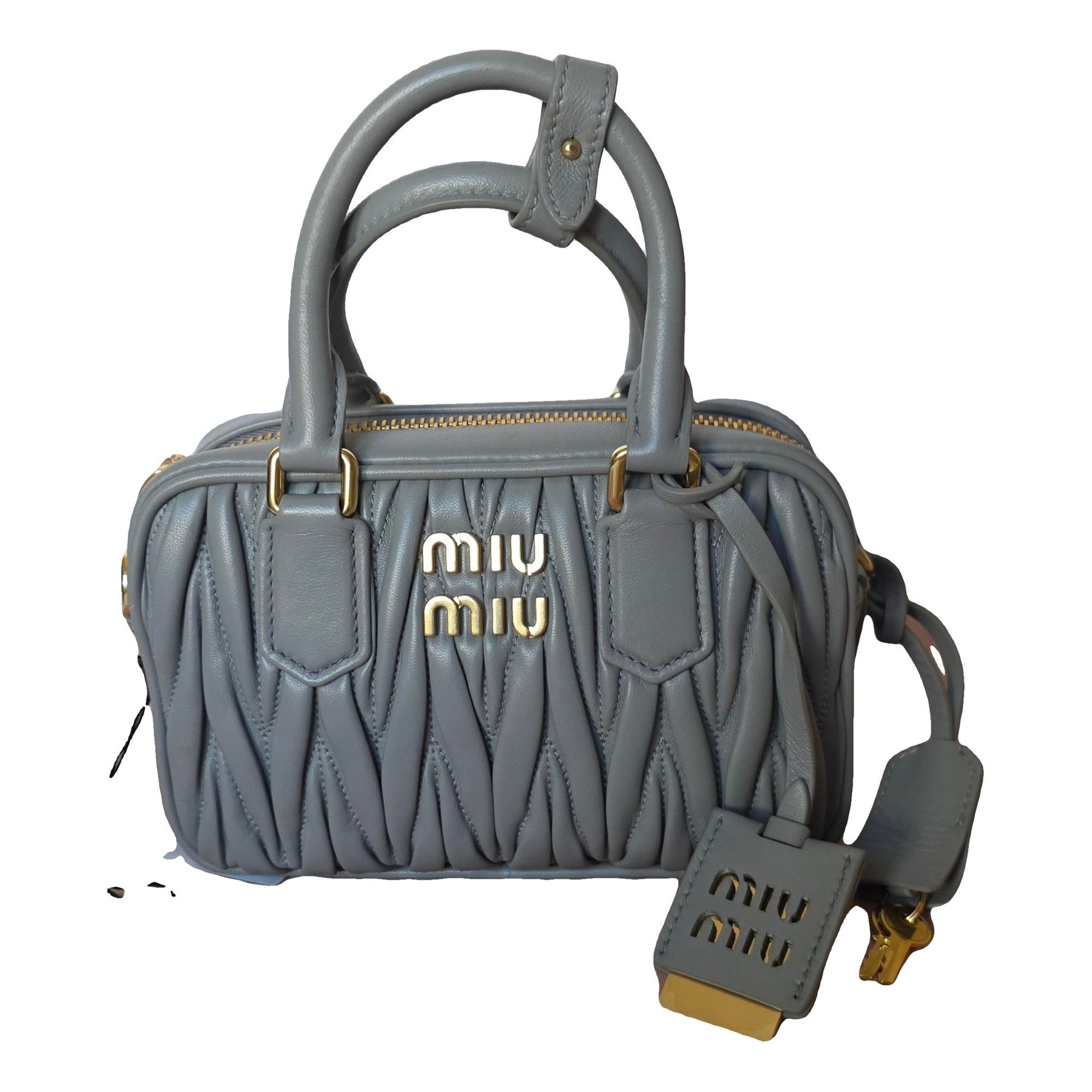 Matelassé leather handbag