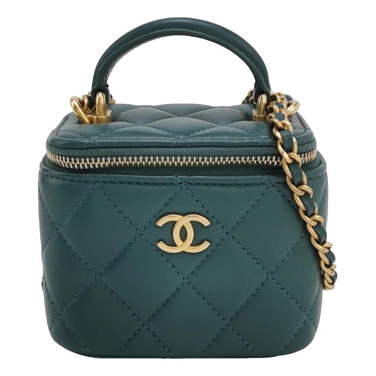Trendy CC Vanity leather handbag