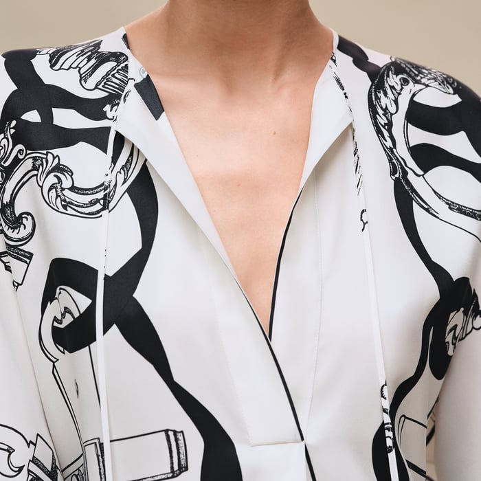 Blanc Nacre "Ferronnerie Remix" Caftan