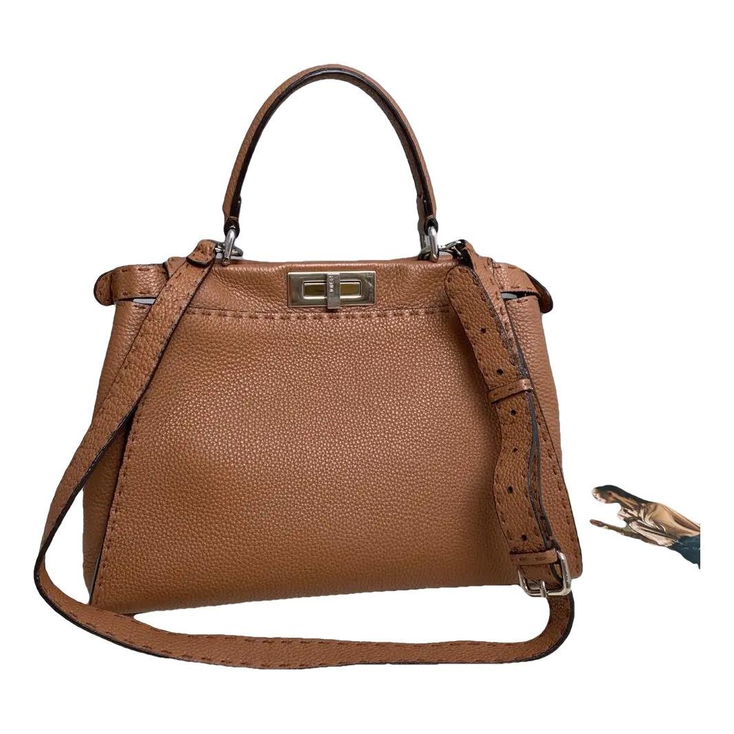 Peekaboo leather crossbody bag