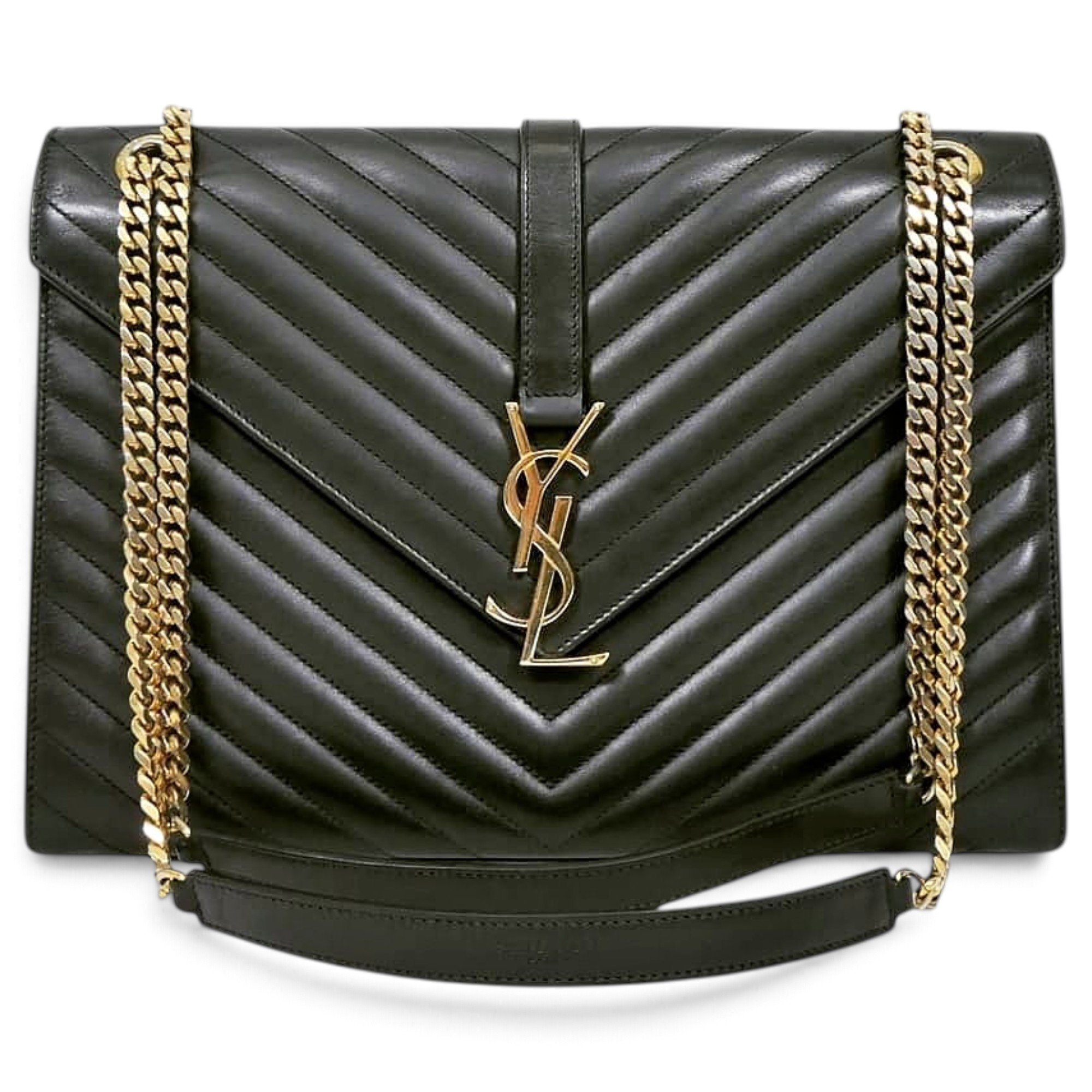 Envelope leather crossbody bag