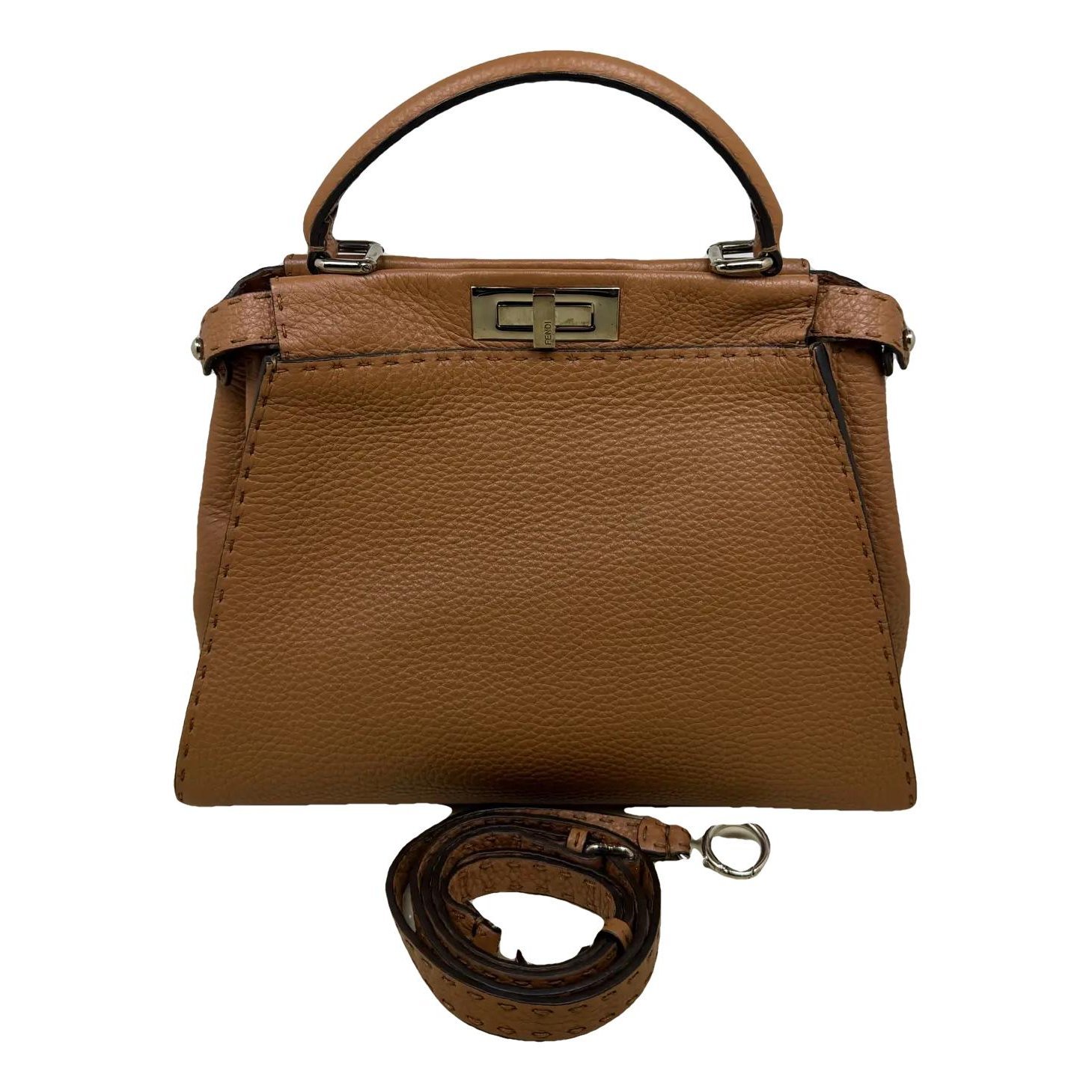 Peekaboo leather crossbody bag