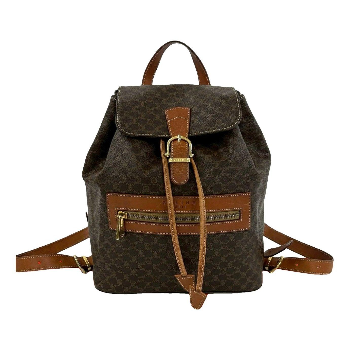 Leather backpack