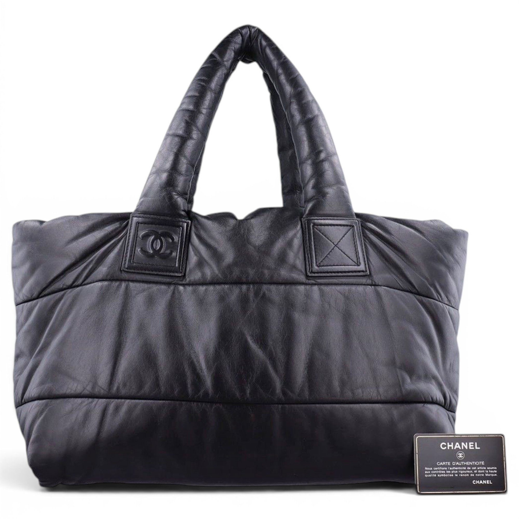 Cocoon leather handbag