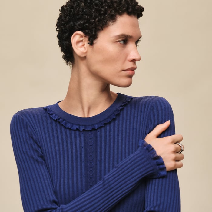 Bleu Lagune Long-sleeve Sweater