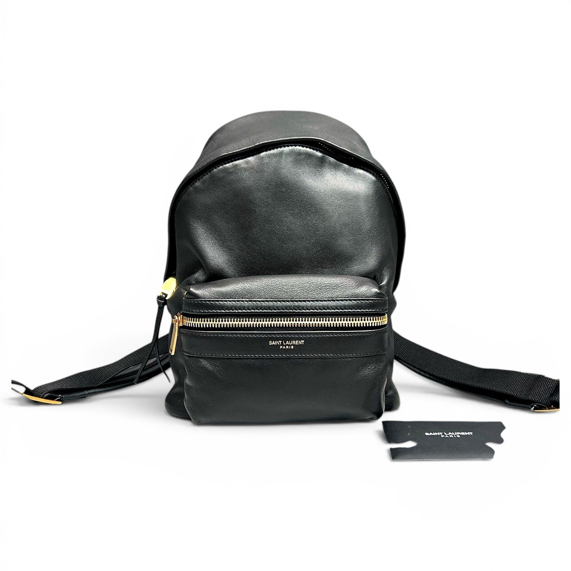 Leather backpack