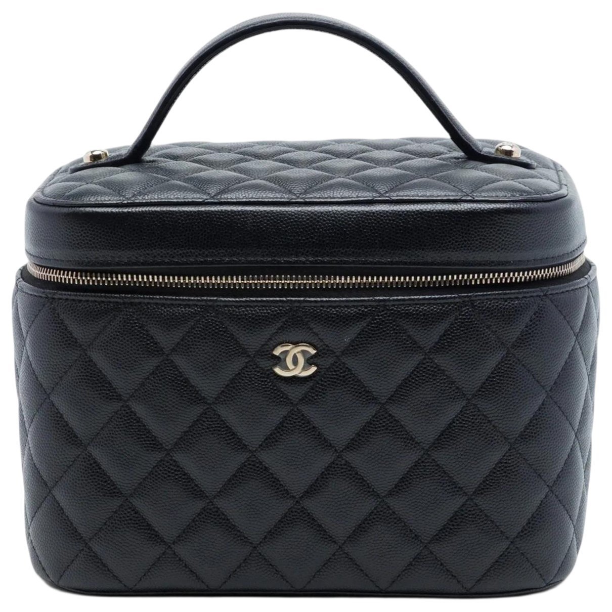 Vanity leather handbag