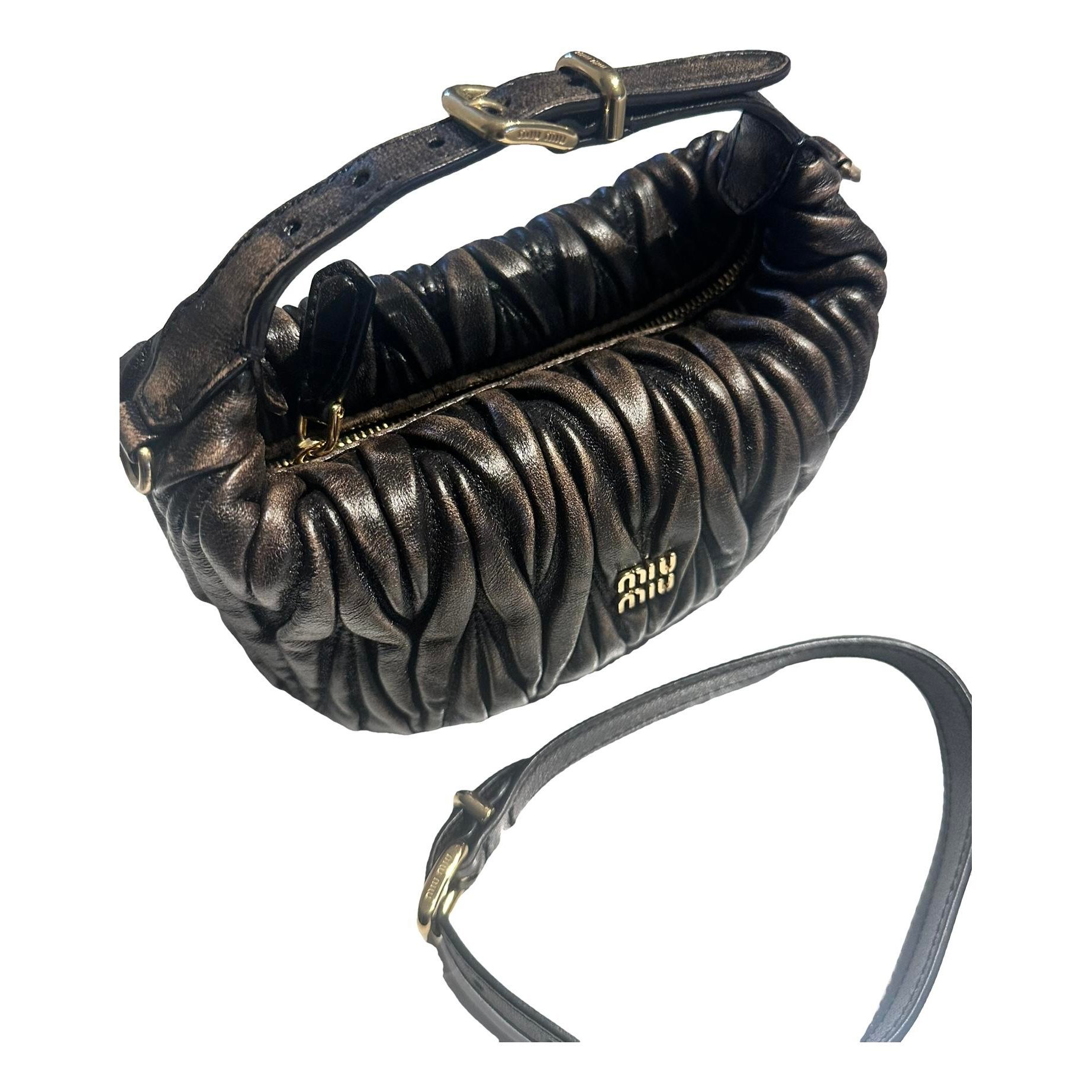 Matelassé leather mini bag