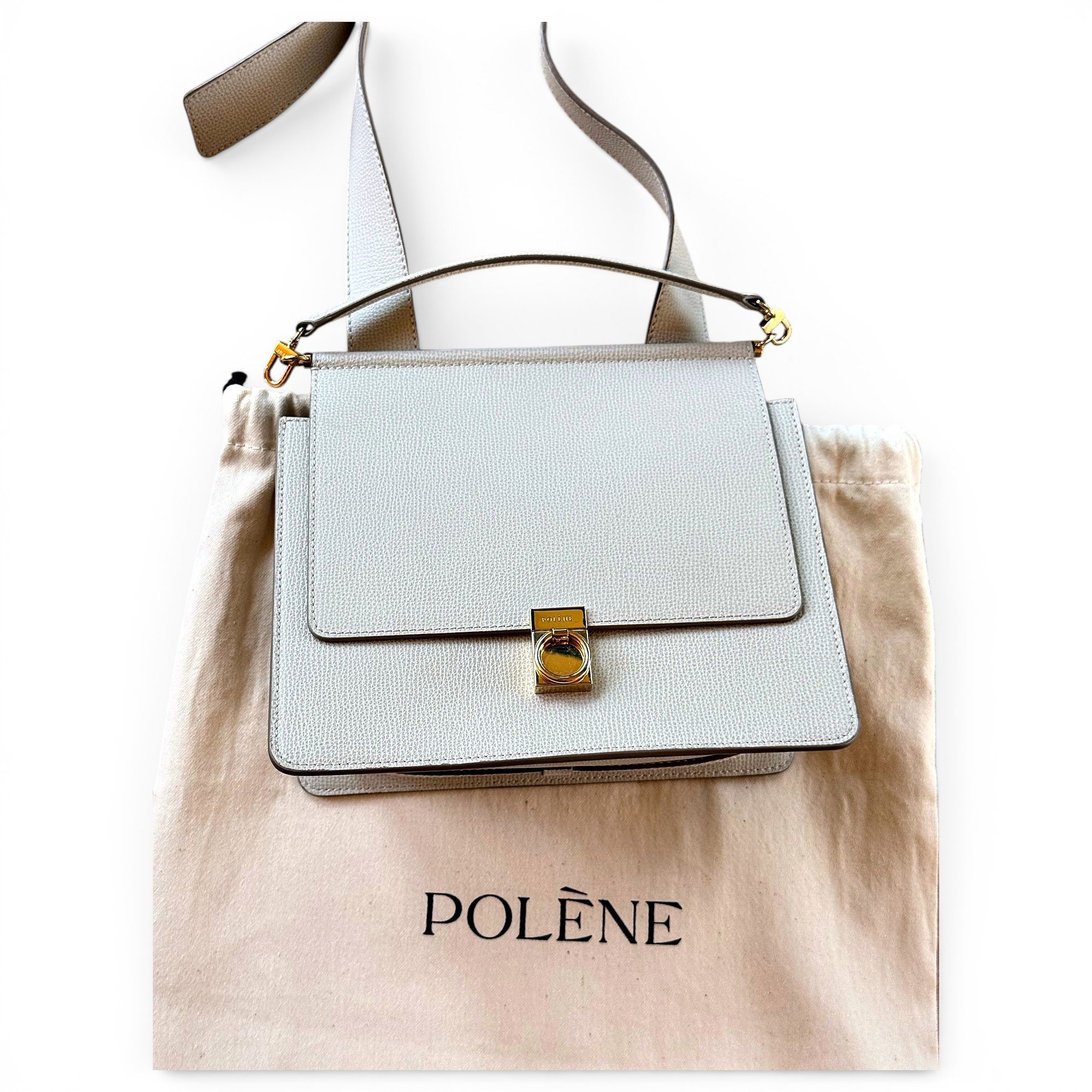 Polene Numéro Sept leather crossbody bag