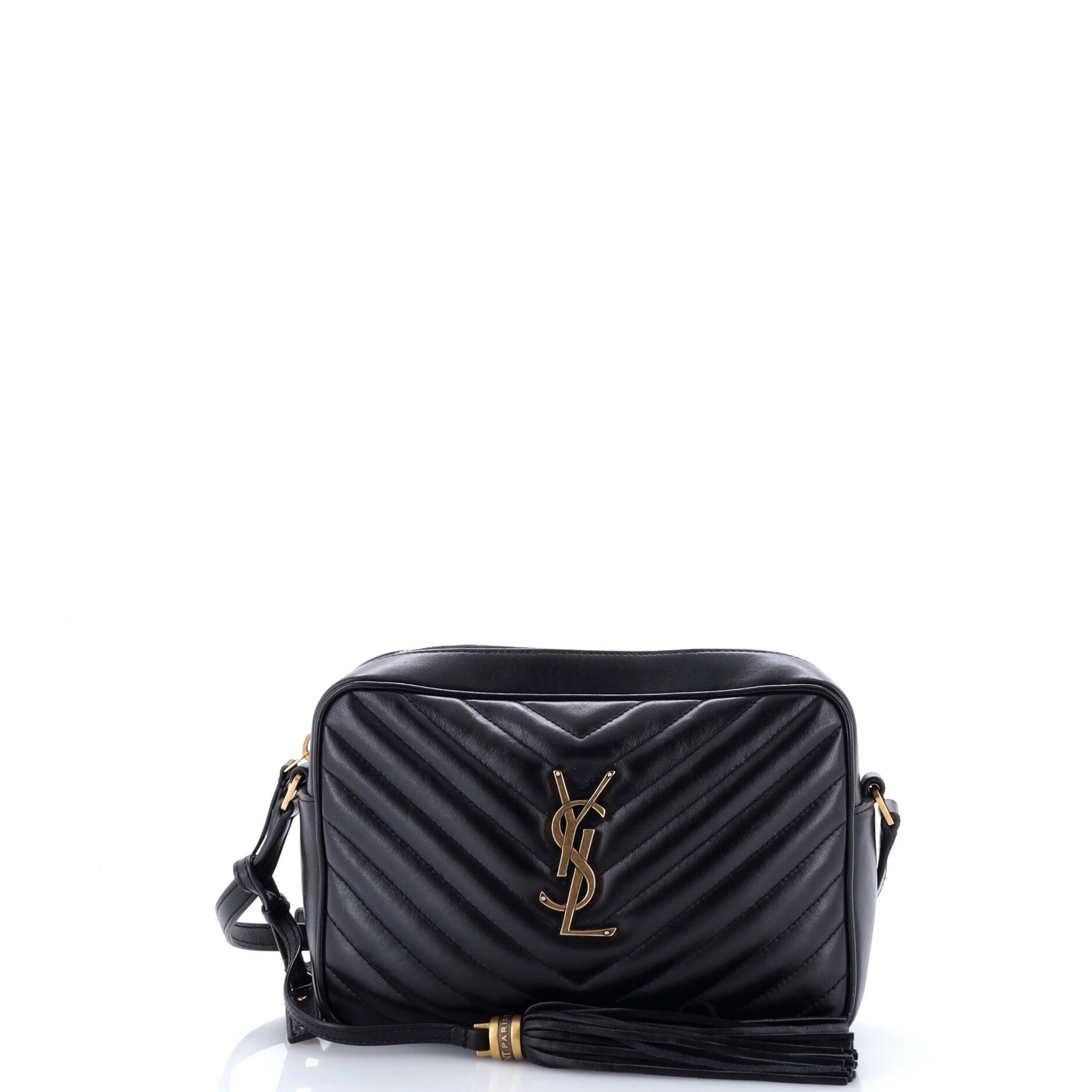 Lou Camera Bag Matelasse Chevron Leather Small