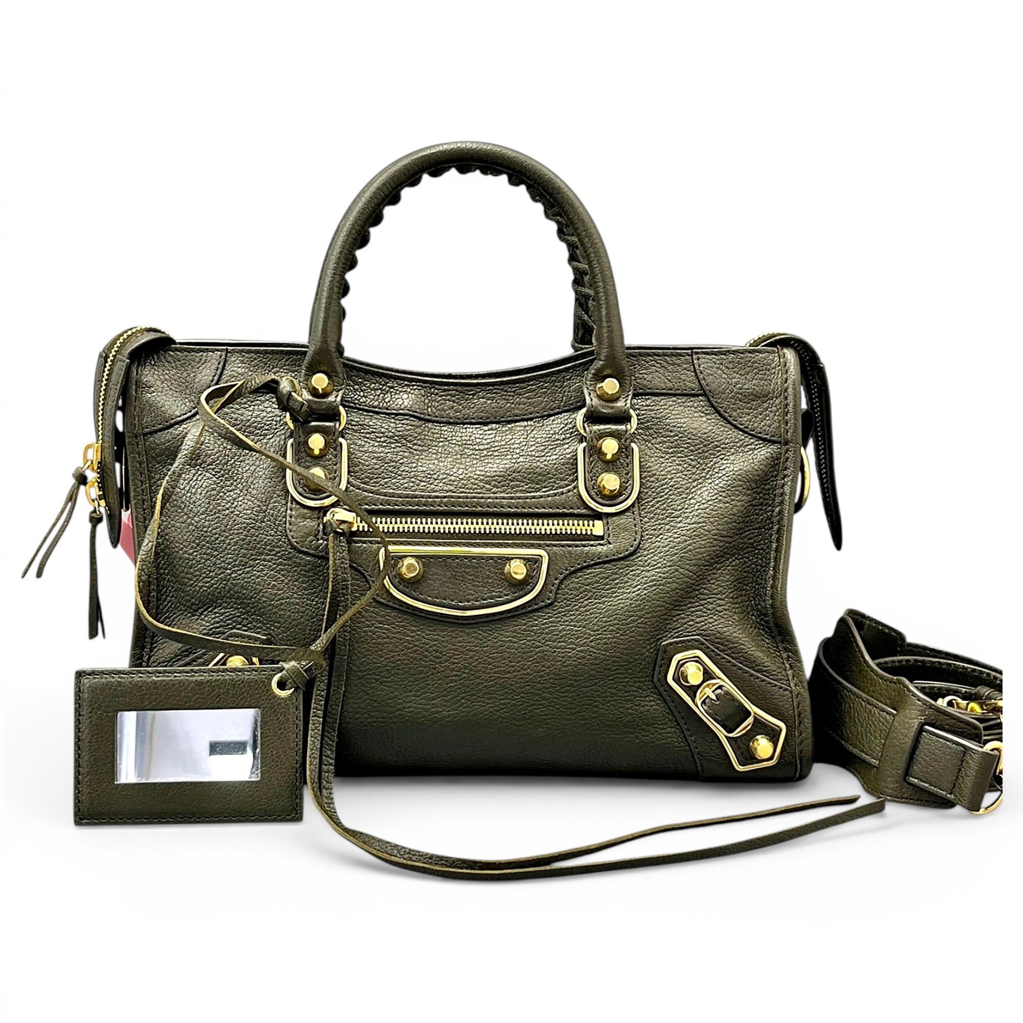 City leather crossbody bag