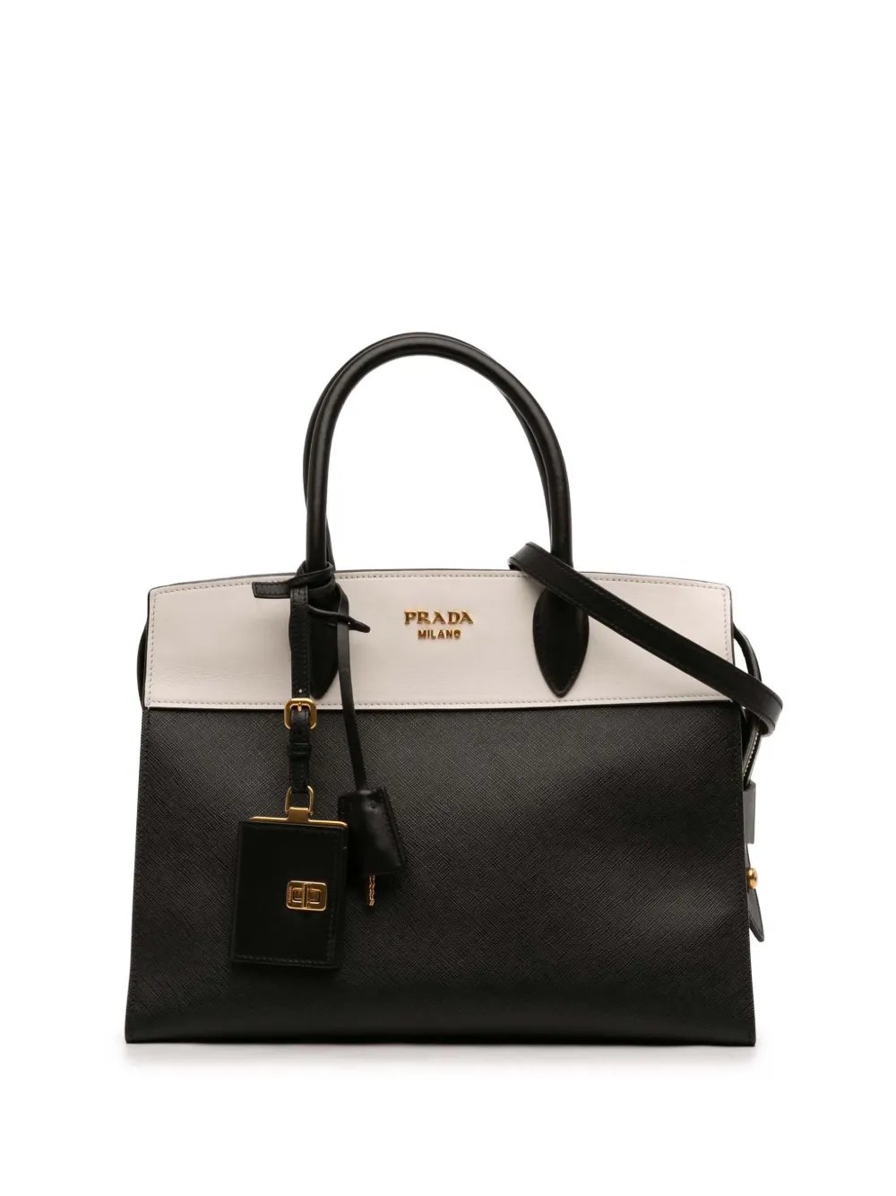 2013-2026 Bicolor Saffiano and City Calf Esplanade satchel