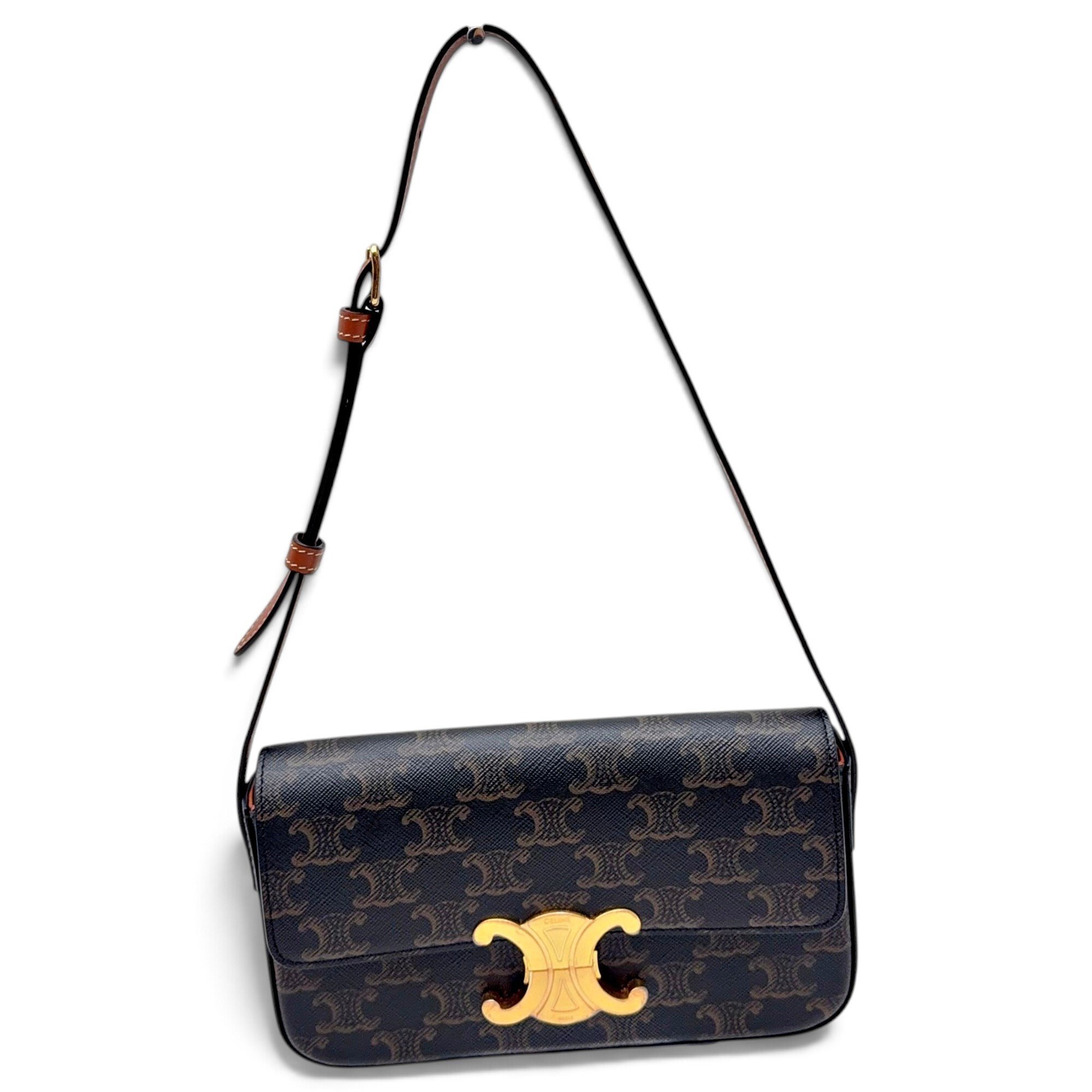 Triomphe Long leather handbag
