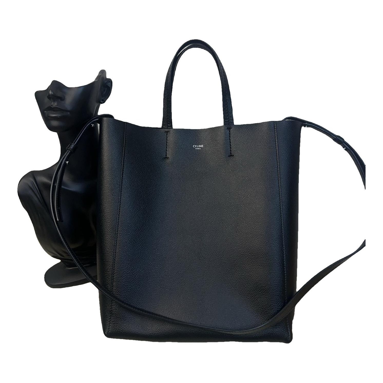 Cabas leather handbag