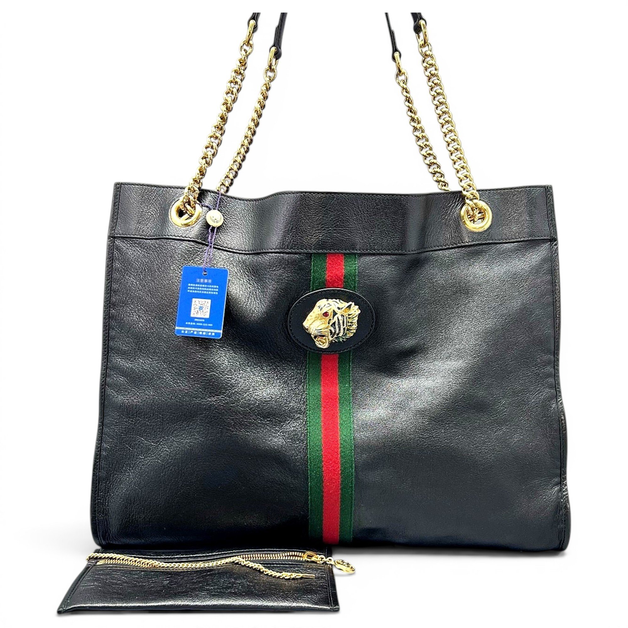 Leather tote