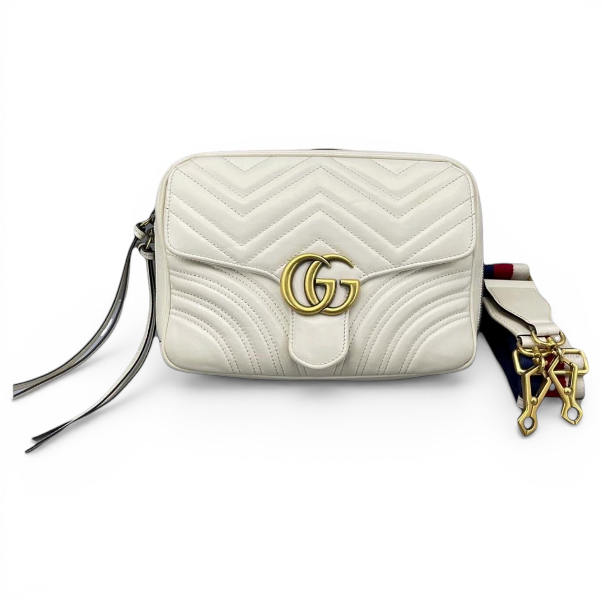 GG Marmont Flap leather crossbody bag