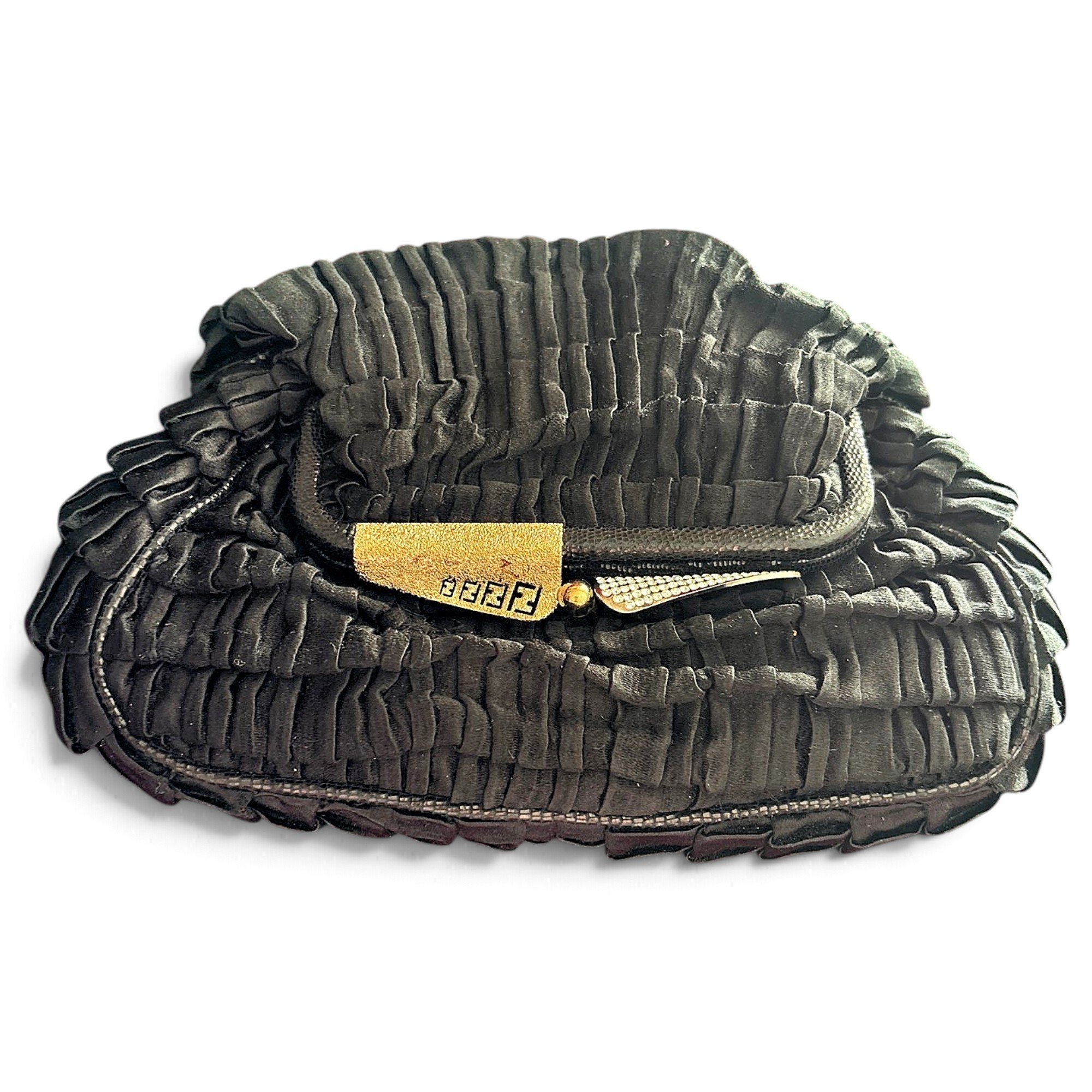 Baguette cloth clutch bag