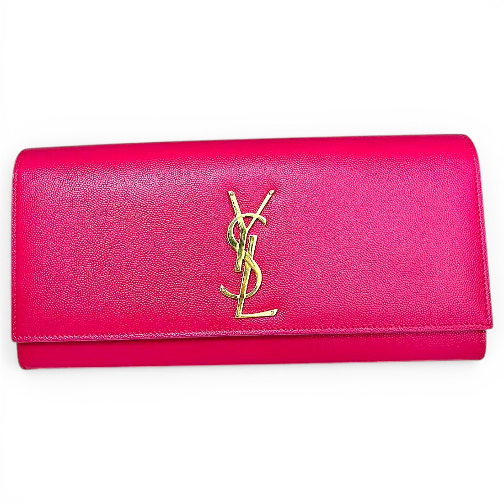 Leather clutch bag