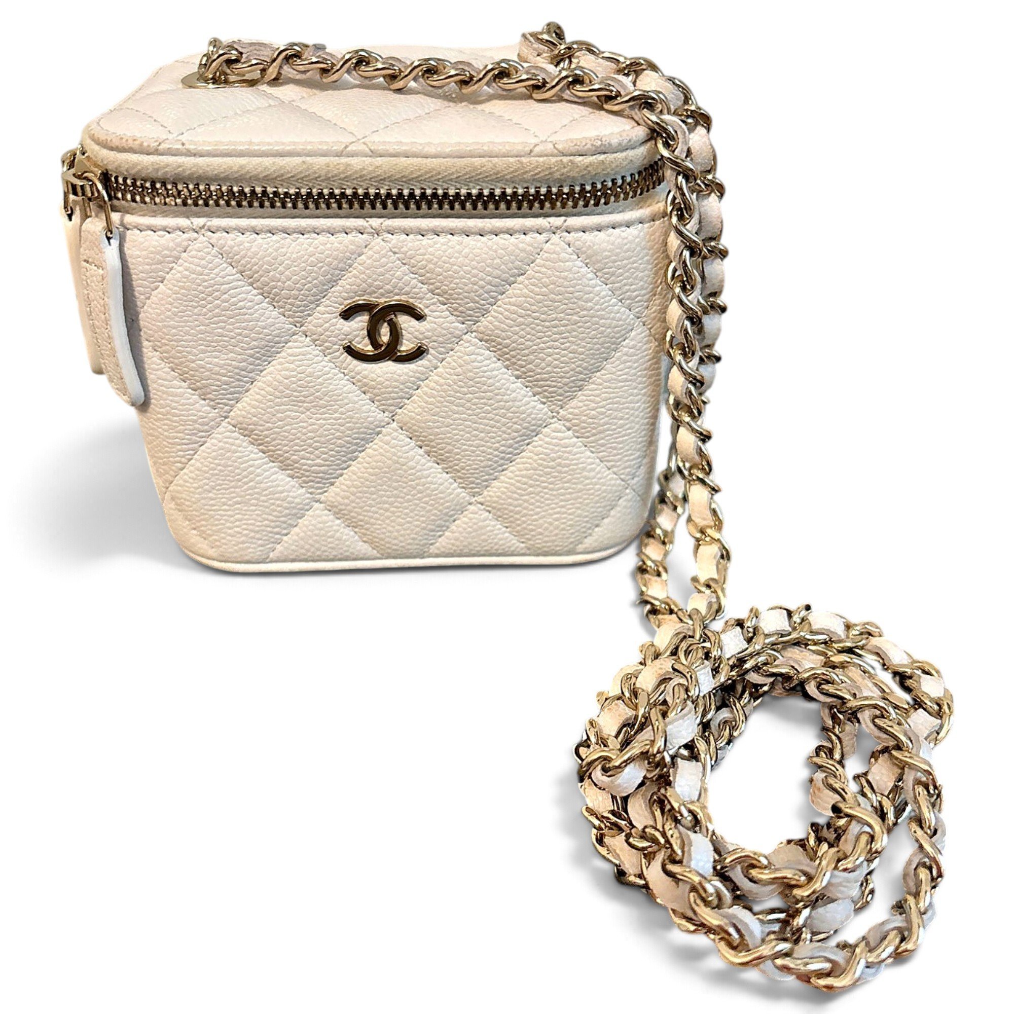 Trendy CC Vanity leather handbag