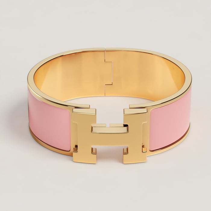 Rose Candeur Clic Clac H Bracelet