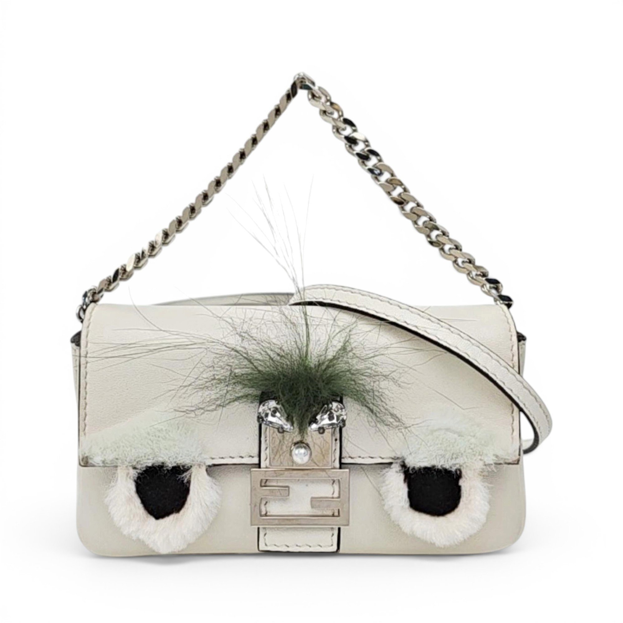 Baguette leather handbag