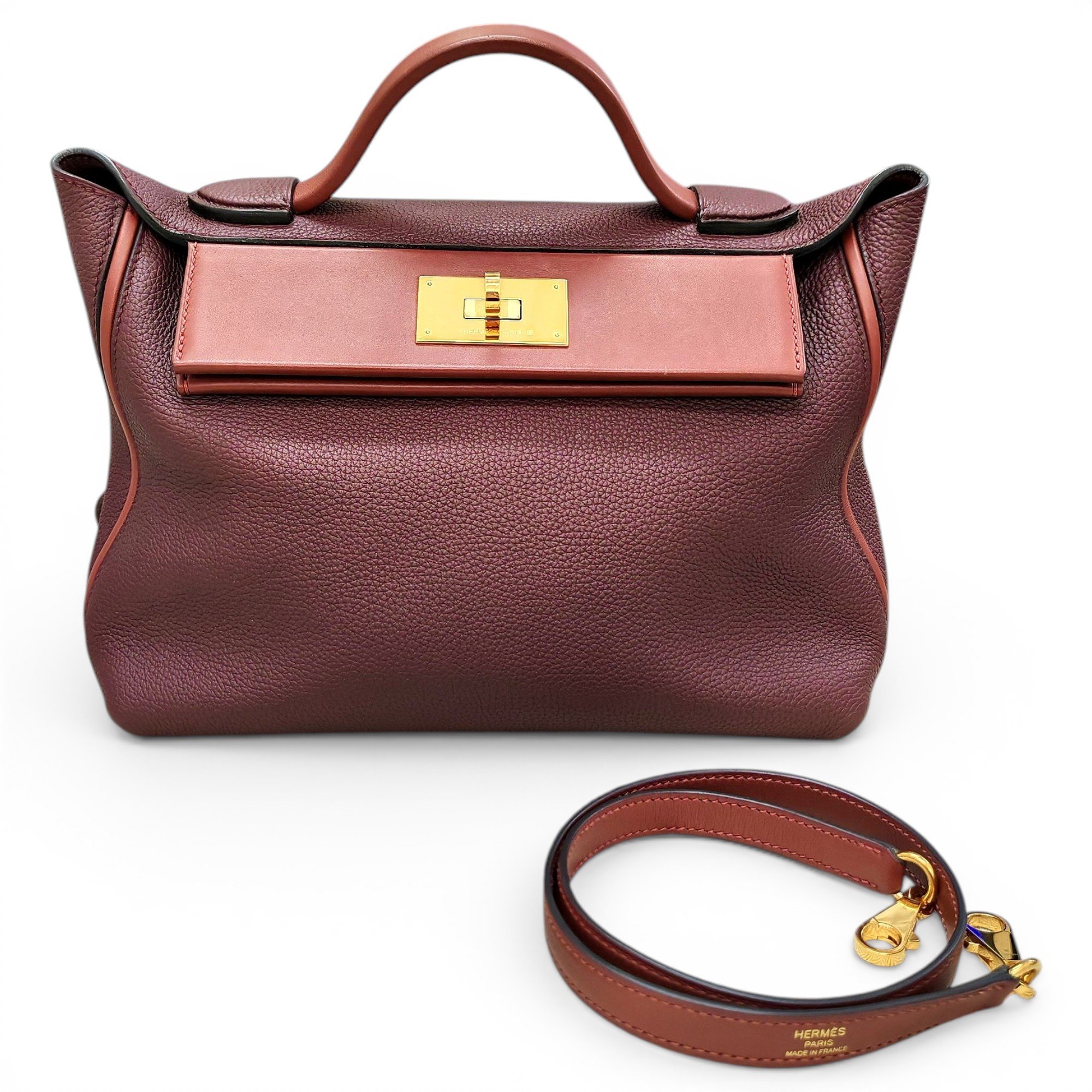 24/24 leather handbag