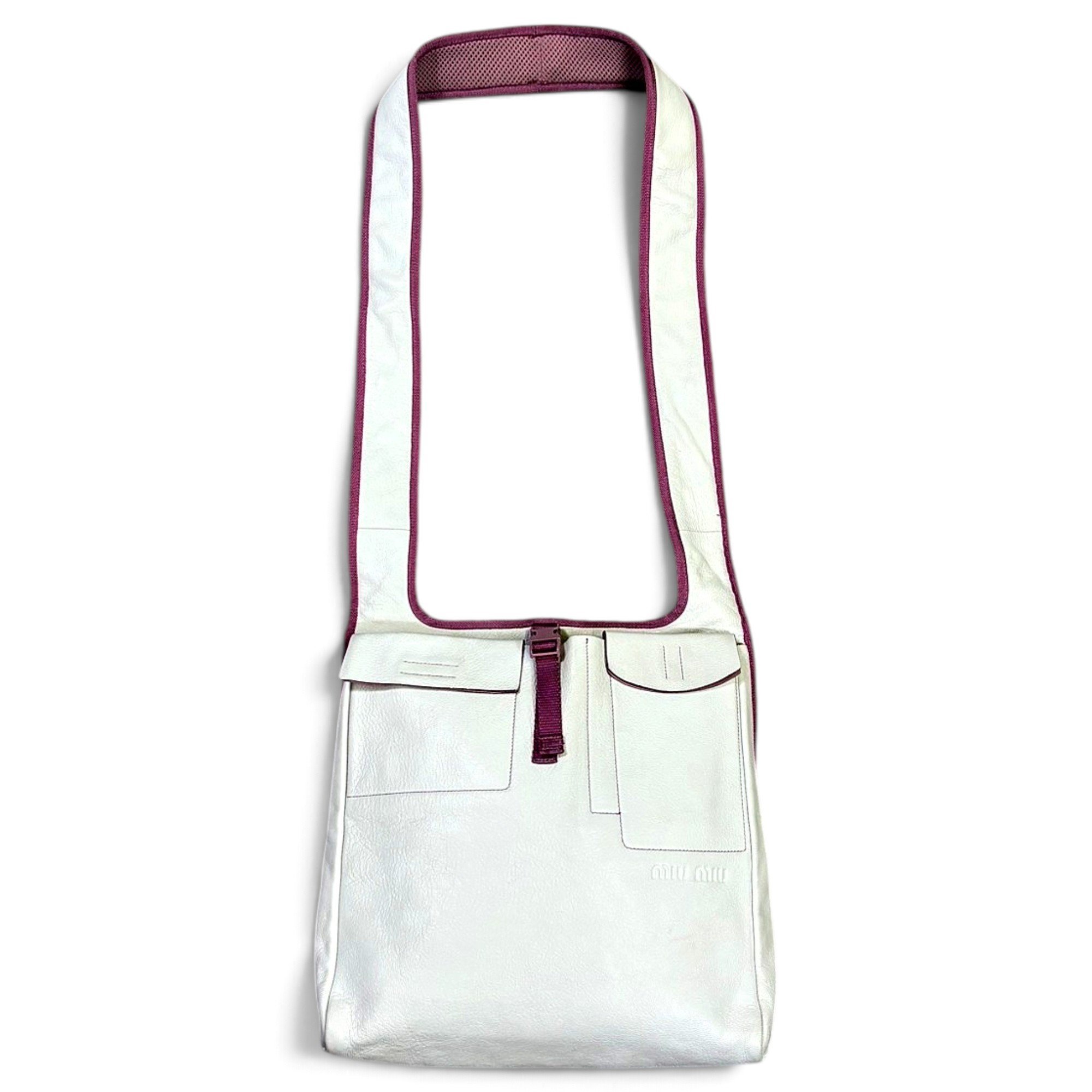 Leather clutch bag