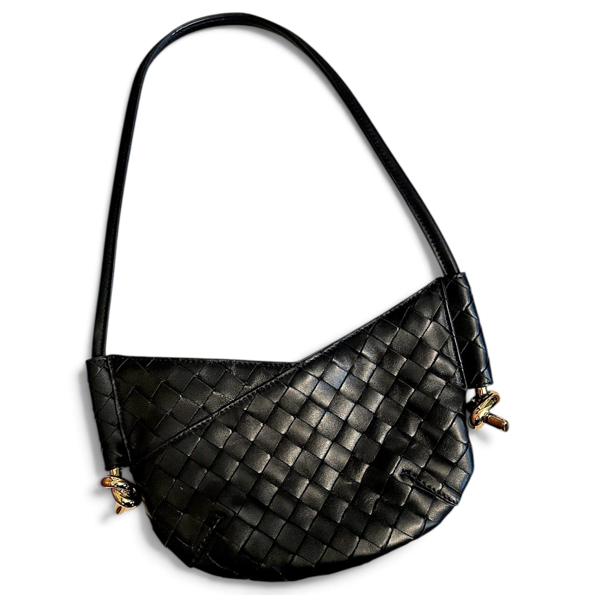 Loop leather handbag