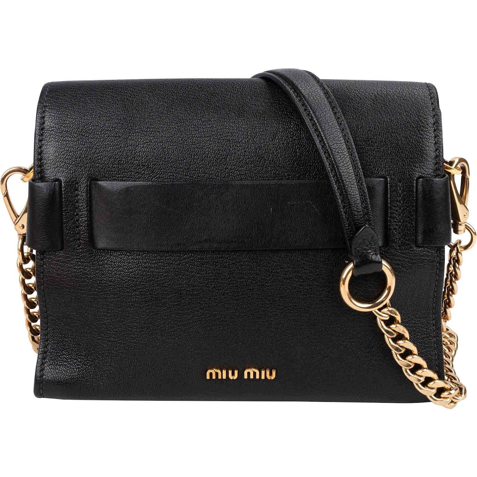 Madras leather crossbody bag