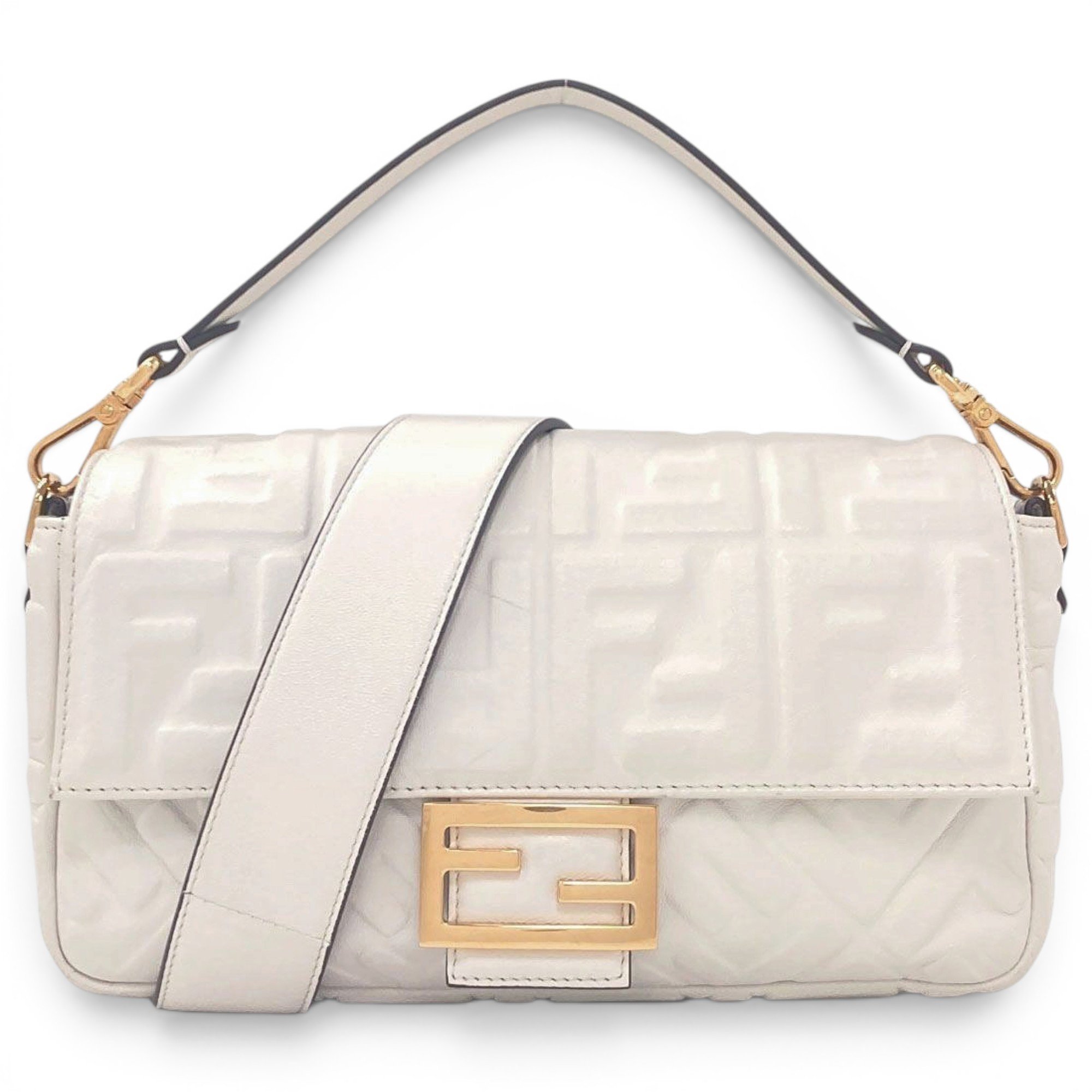 Pocket leather handbag