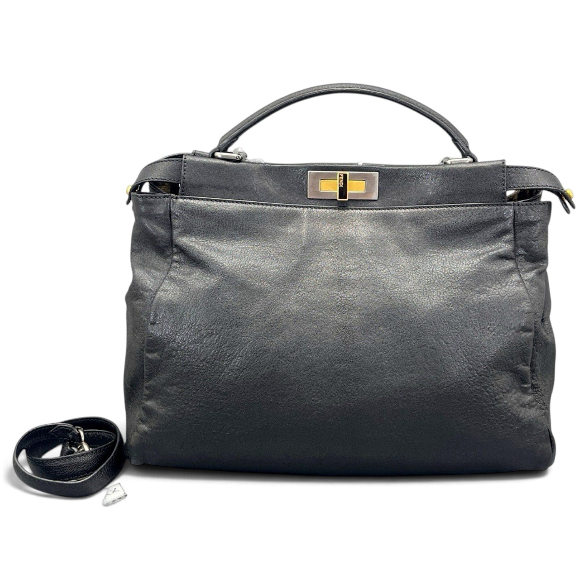 Peekaboo leather handbag