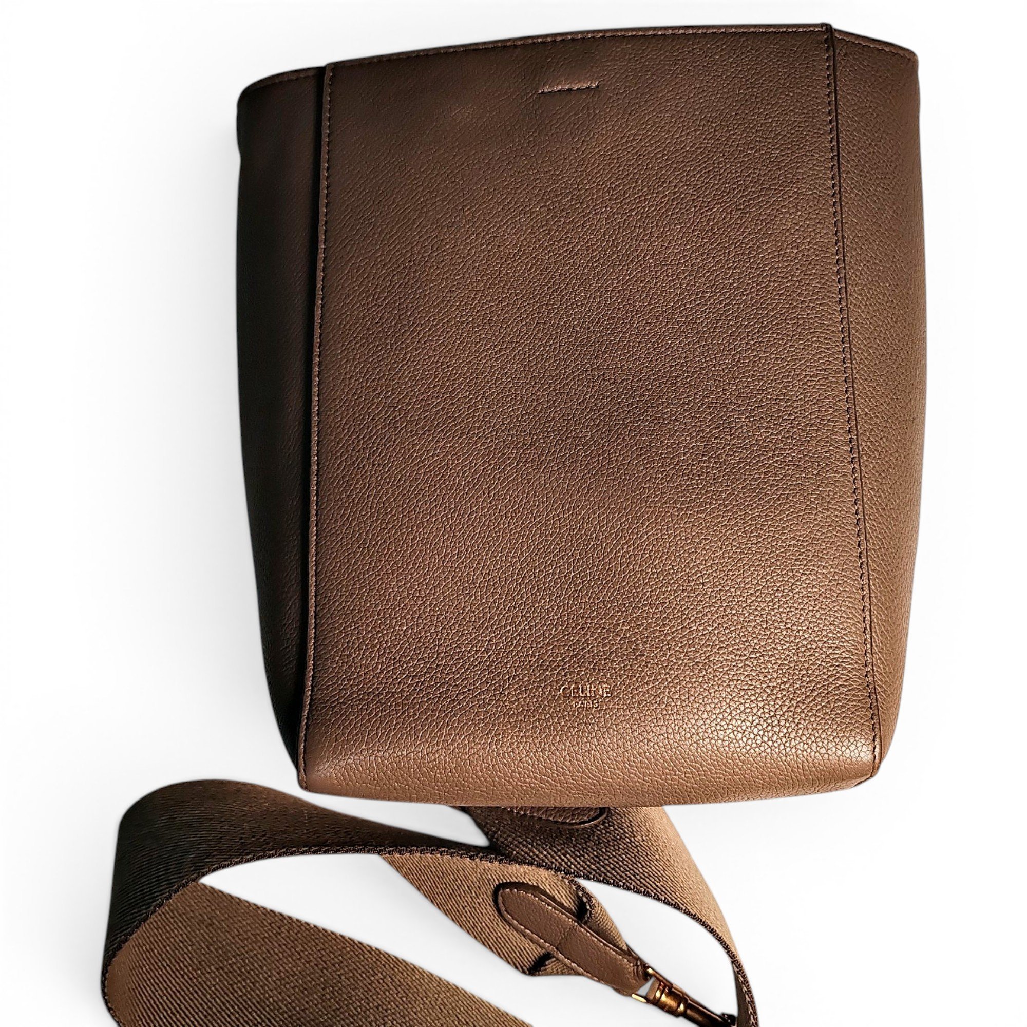 Seau Sangle leather handbag