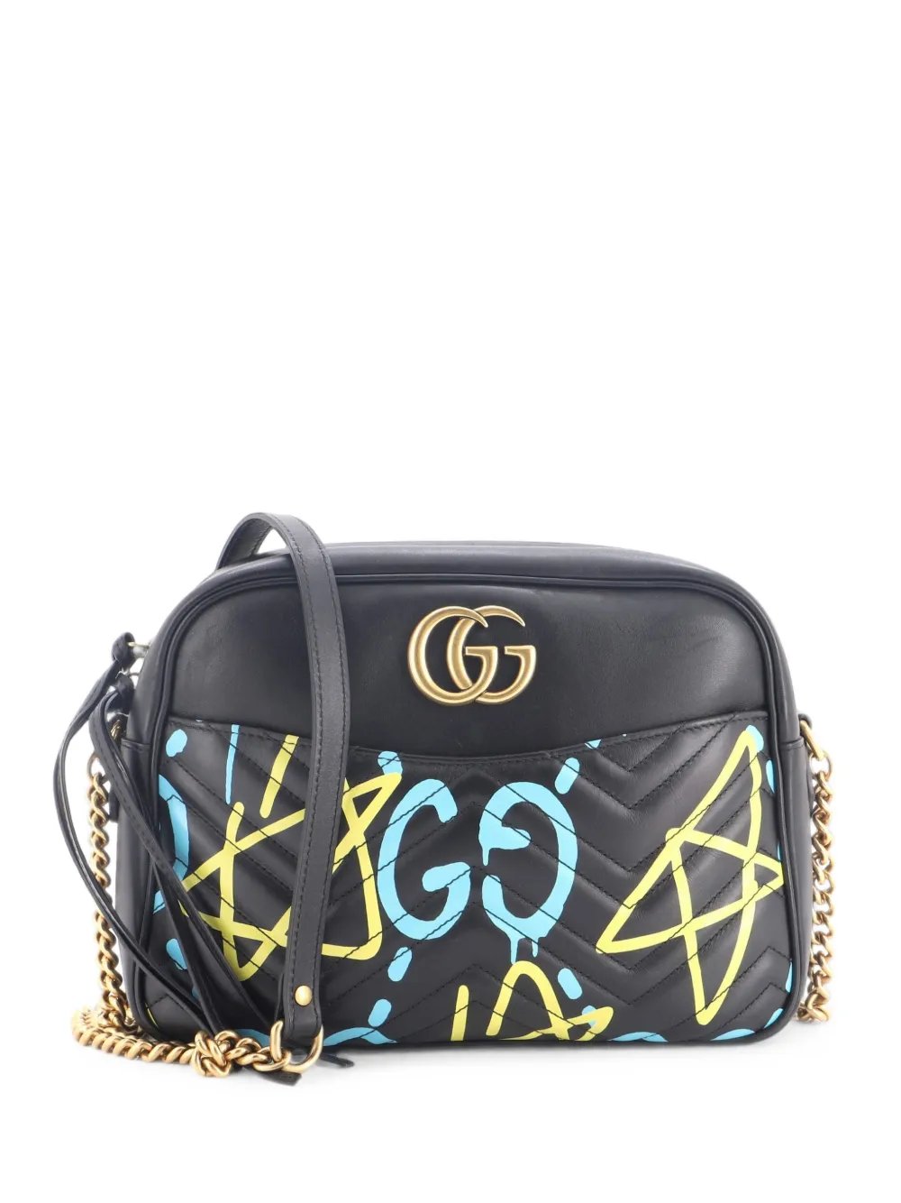GG Marmont GucciGhost Matelasse Leather Medium shoulder bag